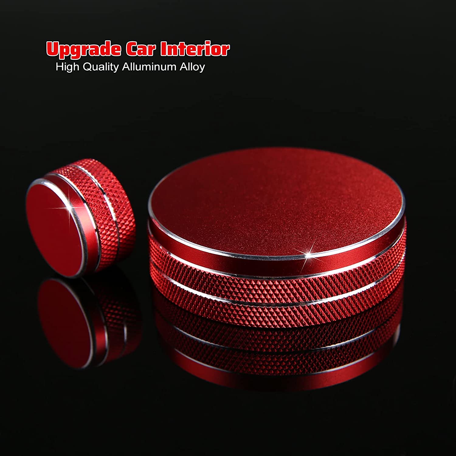 2 PCS Compatible with Mazda 3 CX-30 2023 2022 2021 2020 2019 Accessories Sporty Car Interior Gear Panel Gears Volume Button & Multimedia Knob Cover Trims Caps - Delicate Leather