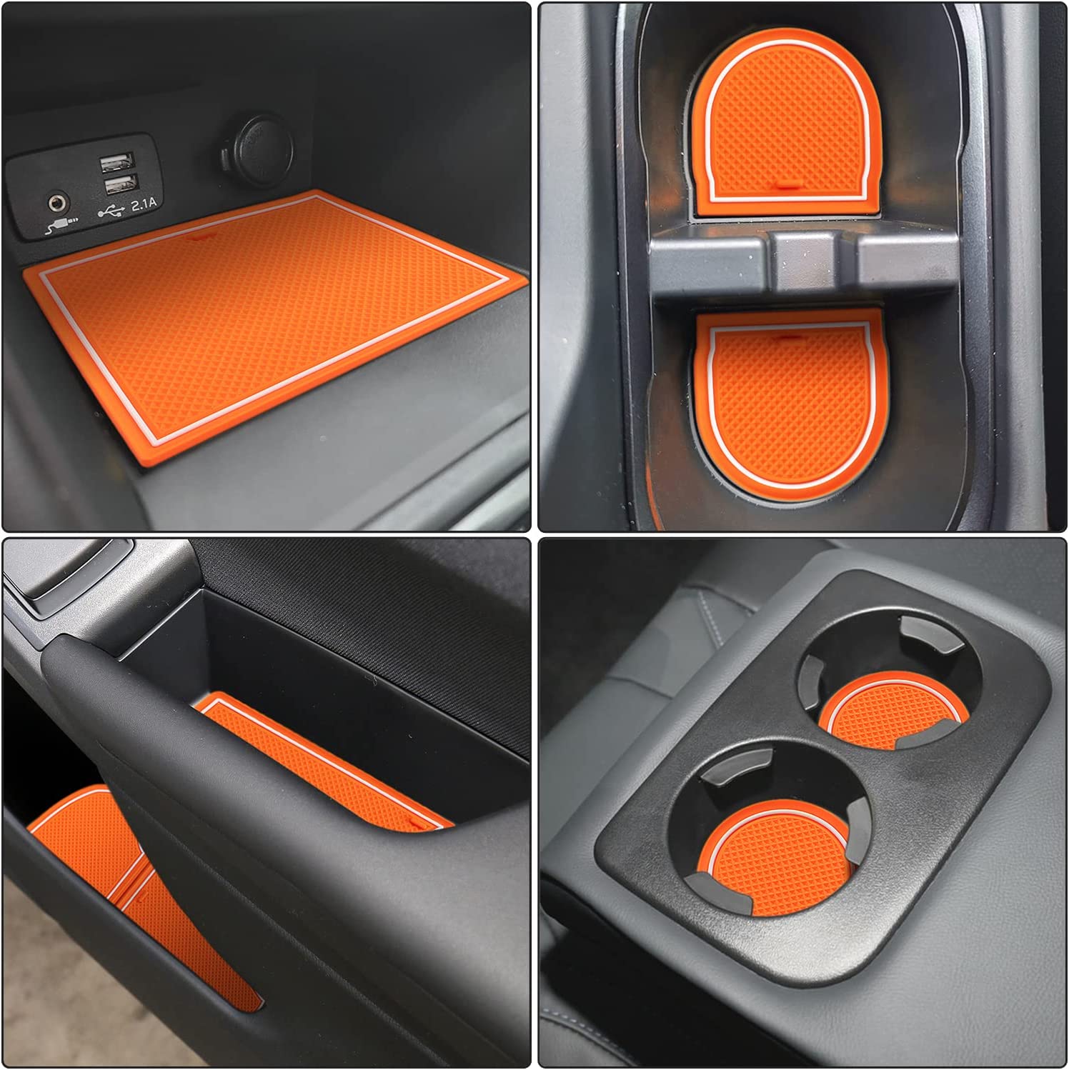Anti-dust Door Mats Compatible with Crosstrek and 2018-2023 Impreza Gate Door Liners Inserts Cup Console Mats Interior Accessories - Delicate Leather