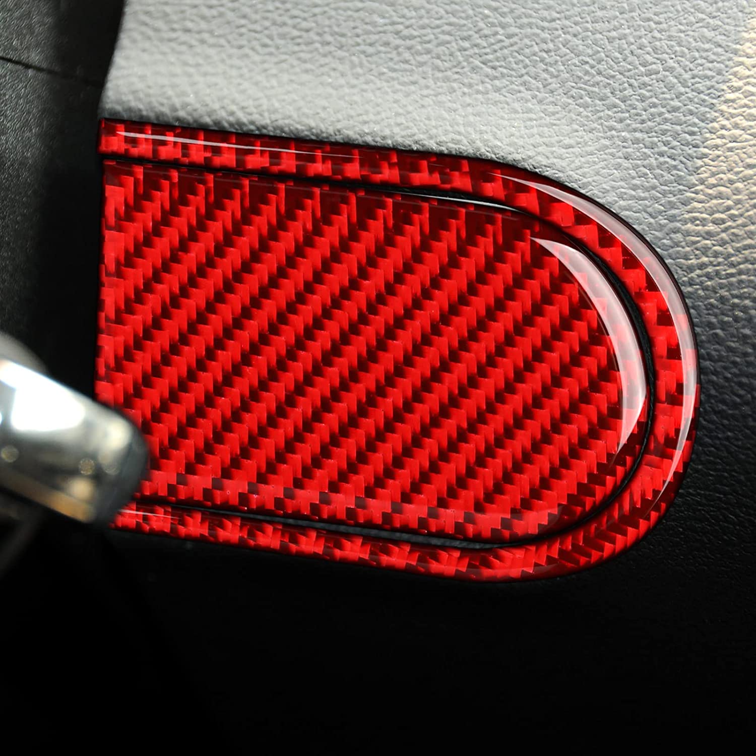 Car Right of Steering Wheel Sticker Decal Carbon Fiber Interior Trim Cover for Camaro 2010 2011 Car Decoration Accessories - Delicate Leather