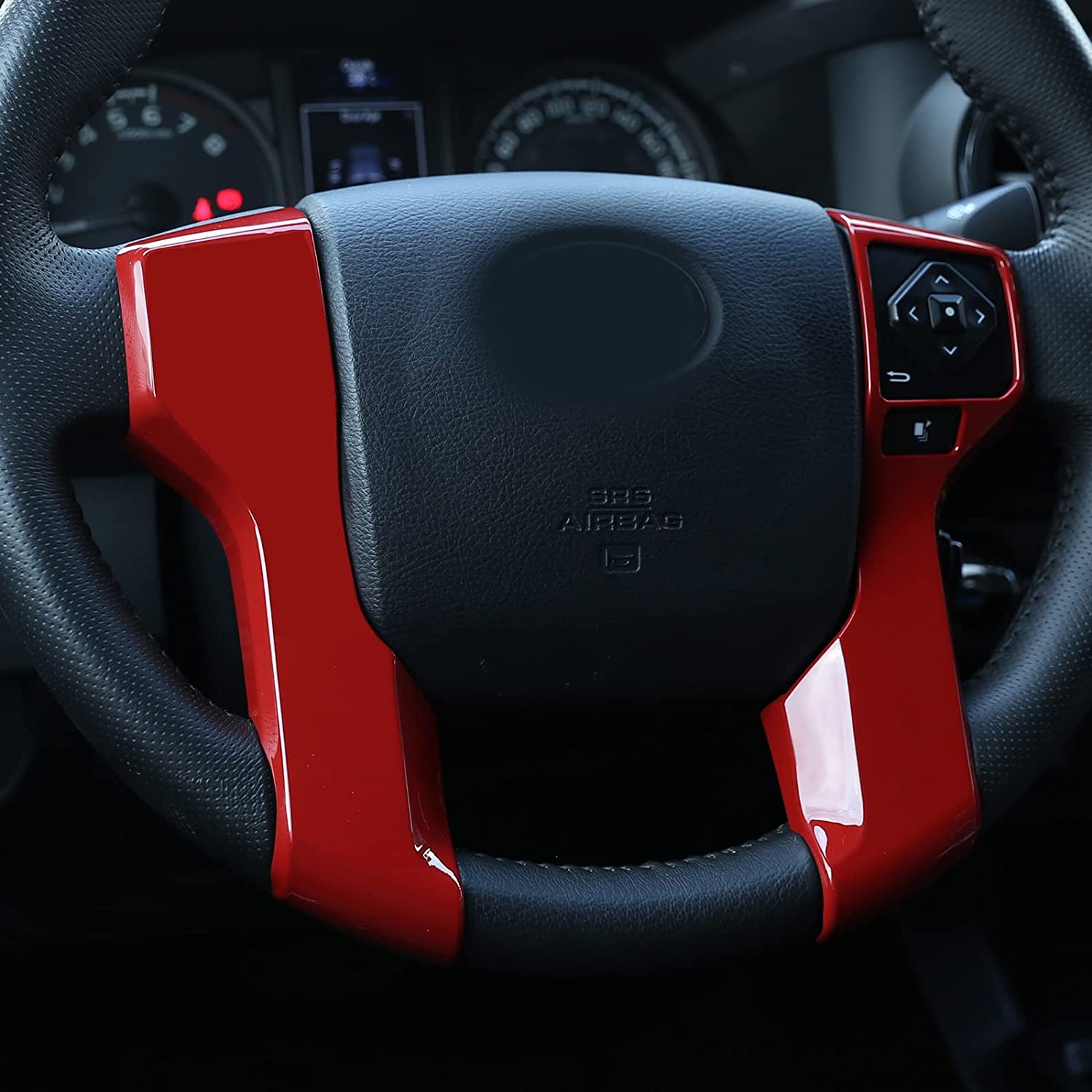 Car ABS Steering Wheel Moulding Chrome Cover Trims Stickers - Delicate Leather