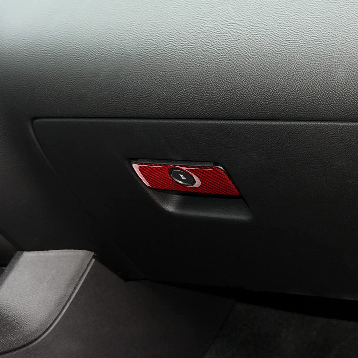 Carbon Fiber Car C0-Pilot Storage Box Sticker Decal Interior Trim Cover for Camaro 2010 2011 2012 2013 2014 2015 Accessories - Delicate Leather