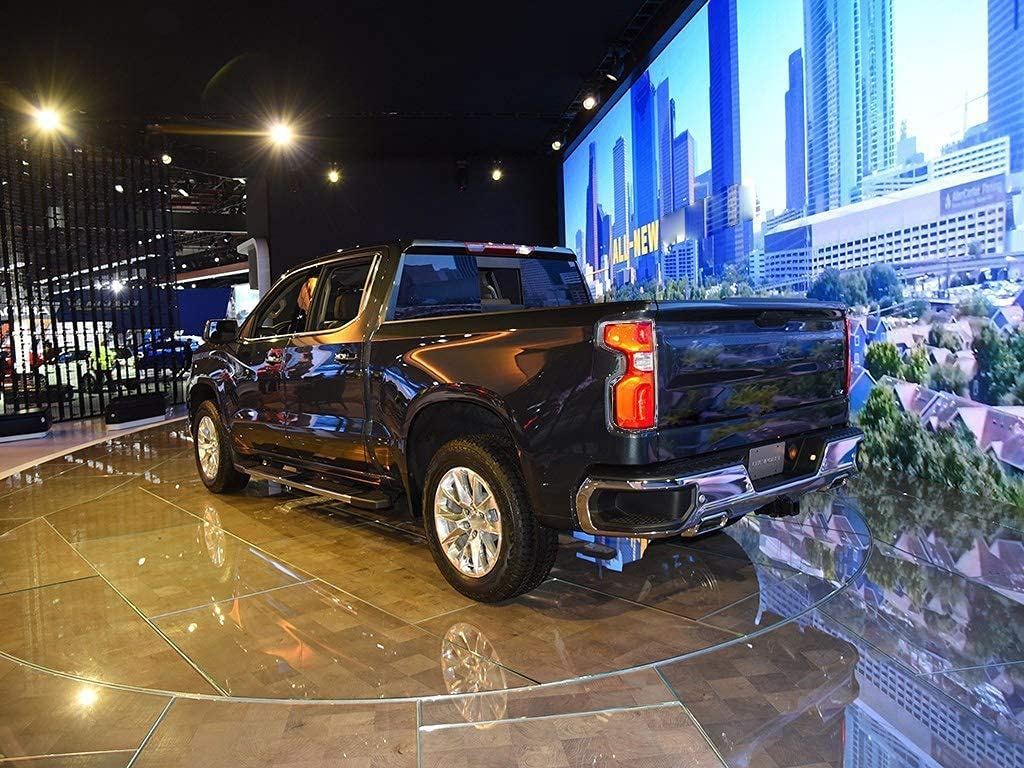 Silverado Accessories 2019-2020 2021 ABS Chrome Rear Tail Light Taillight Lamp Cover Trim 2pcs - Delicate Leather