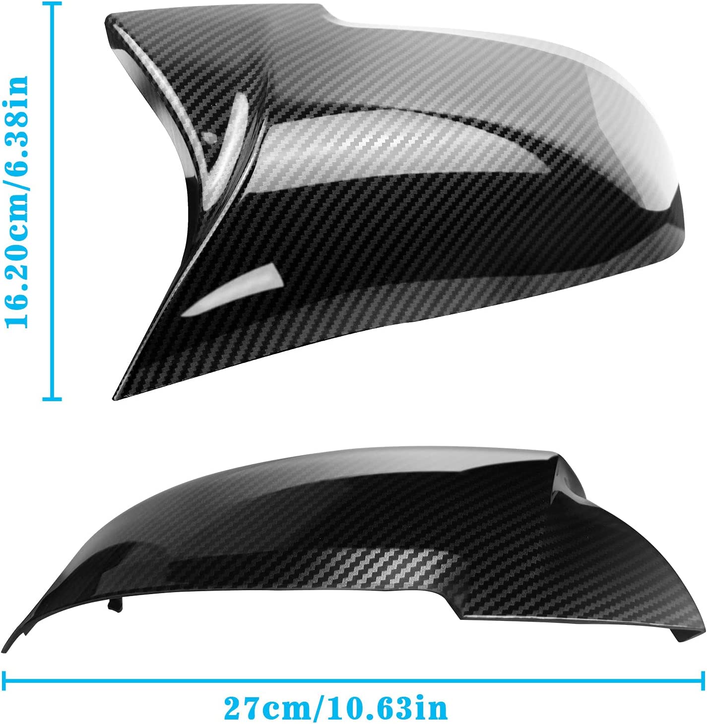 Door Mirror Covers Carbon Fiber Side Mirror Cover Caps Rearview Replacement for BMW F20 F22 F23 F30 F31 F32 F33 F36 F87 M2 X1 E84 - Delicate Leather