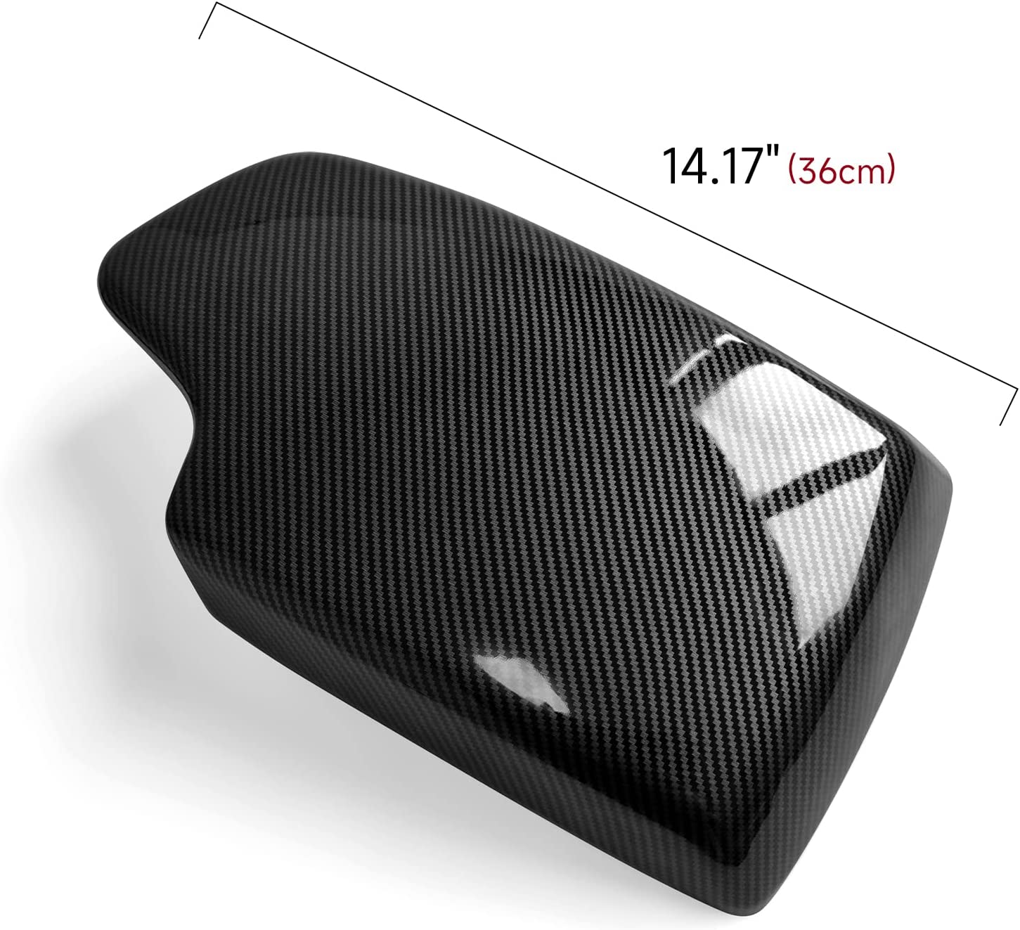 Car Armrest Cover Lid Storage Box Sticker Carbon Color ABS Decal Trim fits for F30 2012 2013 2014 2015 2016 2017 2018 2019 - Delicate Leather