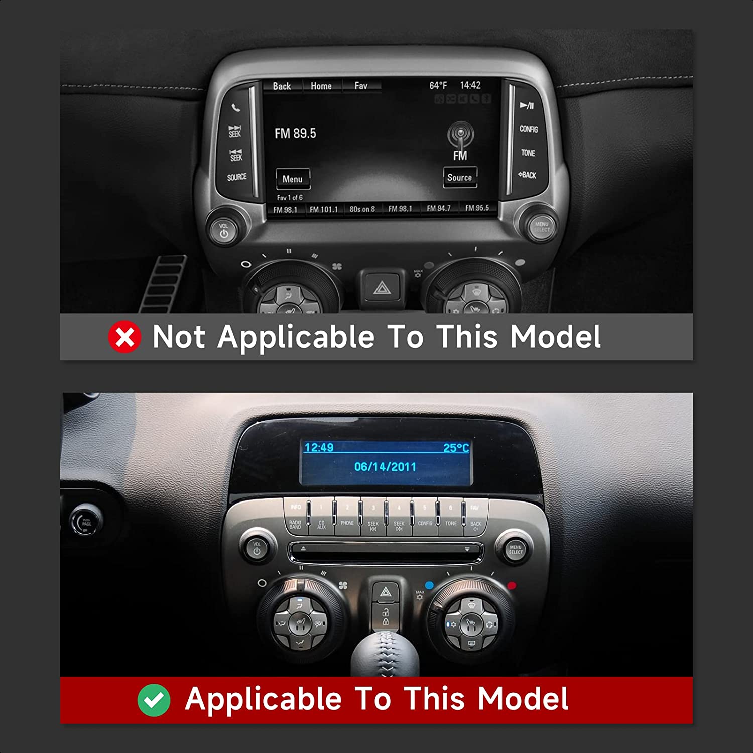 Car Central Control CD Panel Sticker Decal Carbon Fiber Interior Trim Cover - Delicate Leather