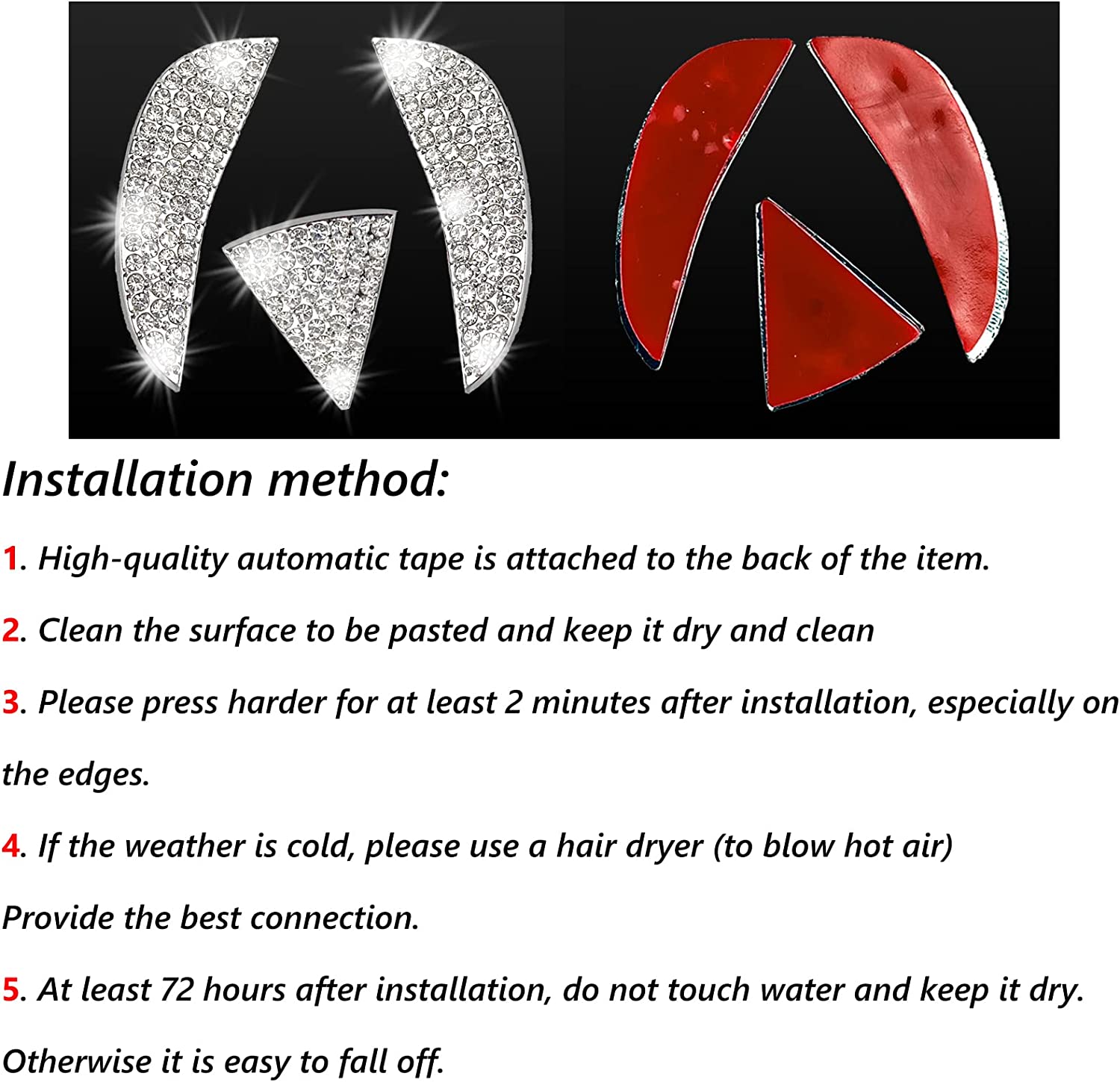 Bling Steering Wheel Accessories Compatible with Accessories Bling MDX RDX TLX TL CDX ZDX Interior Decoration Women 3D Rhinestone Decals Cover ,with 2 Anti Slip Silicone Car Coasters - Delicate Leather