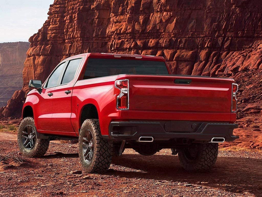 Silverado Accessories 2019-2020 2021 ABS Chrome Rear Tail Light Taillight Lamp Cover Trim 2pcs - Delicate Leather