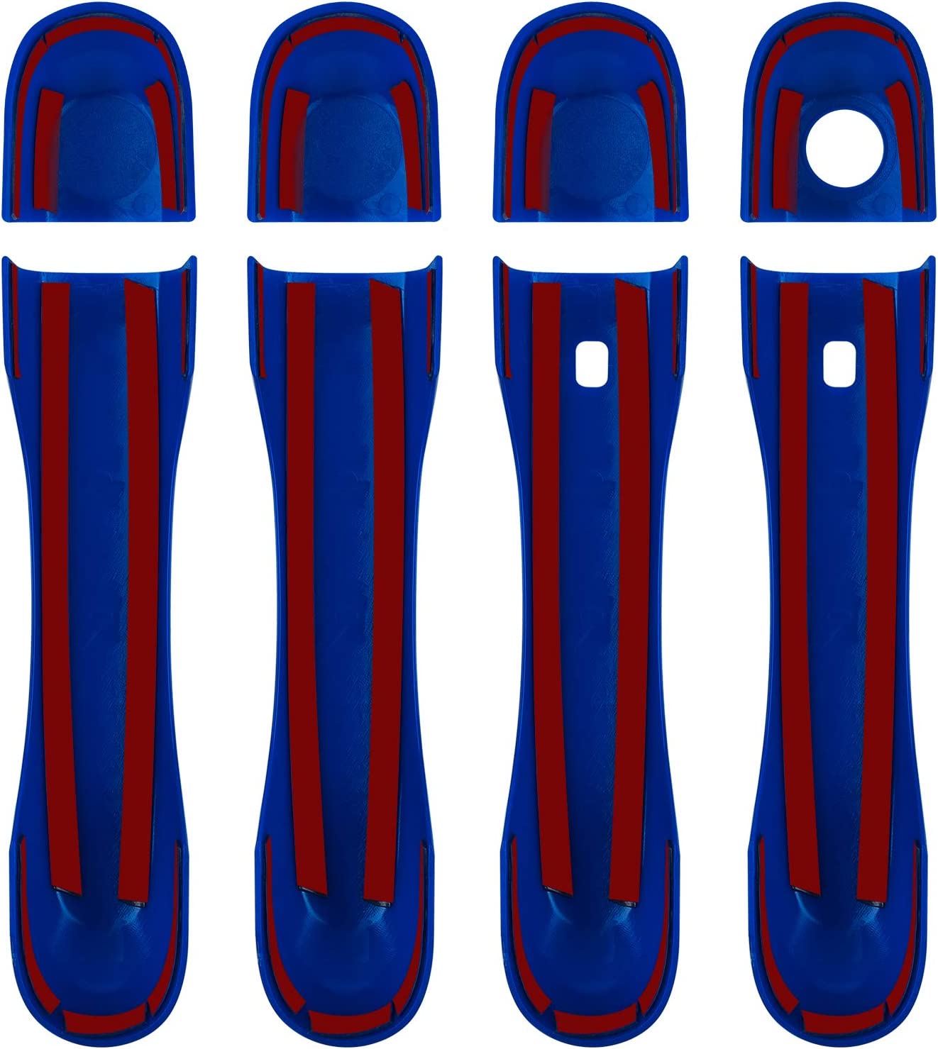 Door Handle Cover with Smart Keyhole and Cup Bowl Cover Trim Combo Fit for 2015 - 2021 Renegade(12 PCS) - Delicate Leather