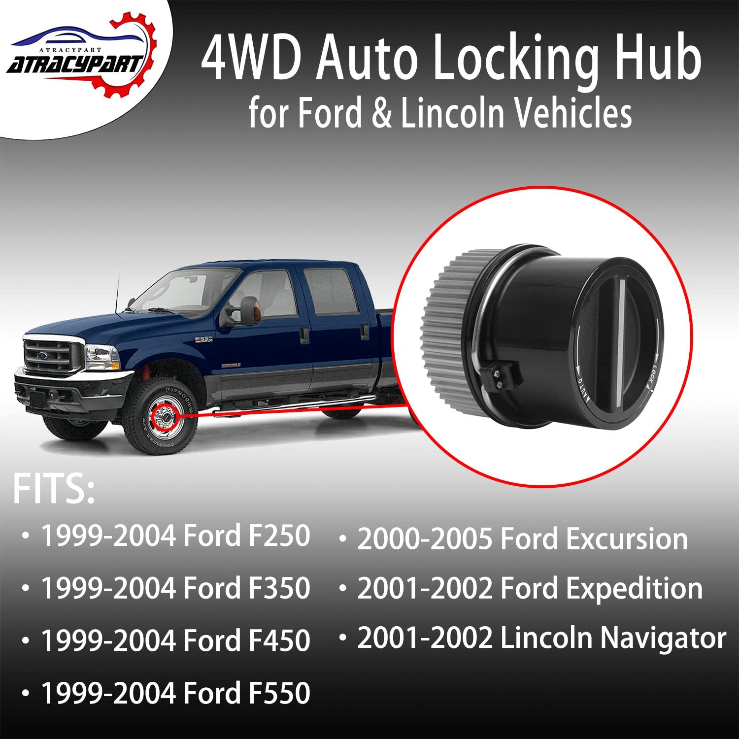 4WD Auto Locking Hub Link Front Left or Right | Compatible with 1999-2004 Ford F250 F350 F450 F550 Super Duty, 2000-2005 Excursion, 2001-2002 Expedition & Lincoln Navigator | #1C3Z3B396CB, 1C3Z-3B396-CB - Delicate Leather
