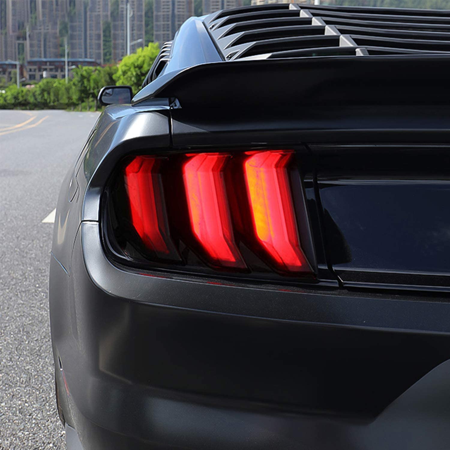 Tail Light Lamp Cover Guard Trim Frame Bezels Decoration Accessories - Delicate Leather