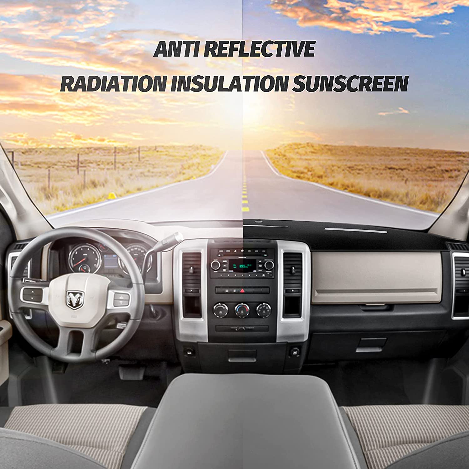 Dashboard Cover Dash Mat Compatible with 2007 2008 2009 2010 2011 Camry Accessories Dash Covers - Delicate Leather