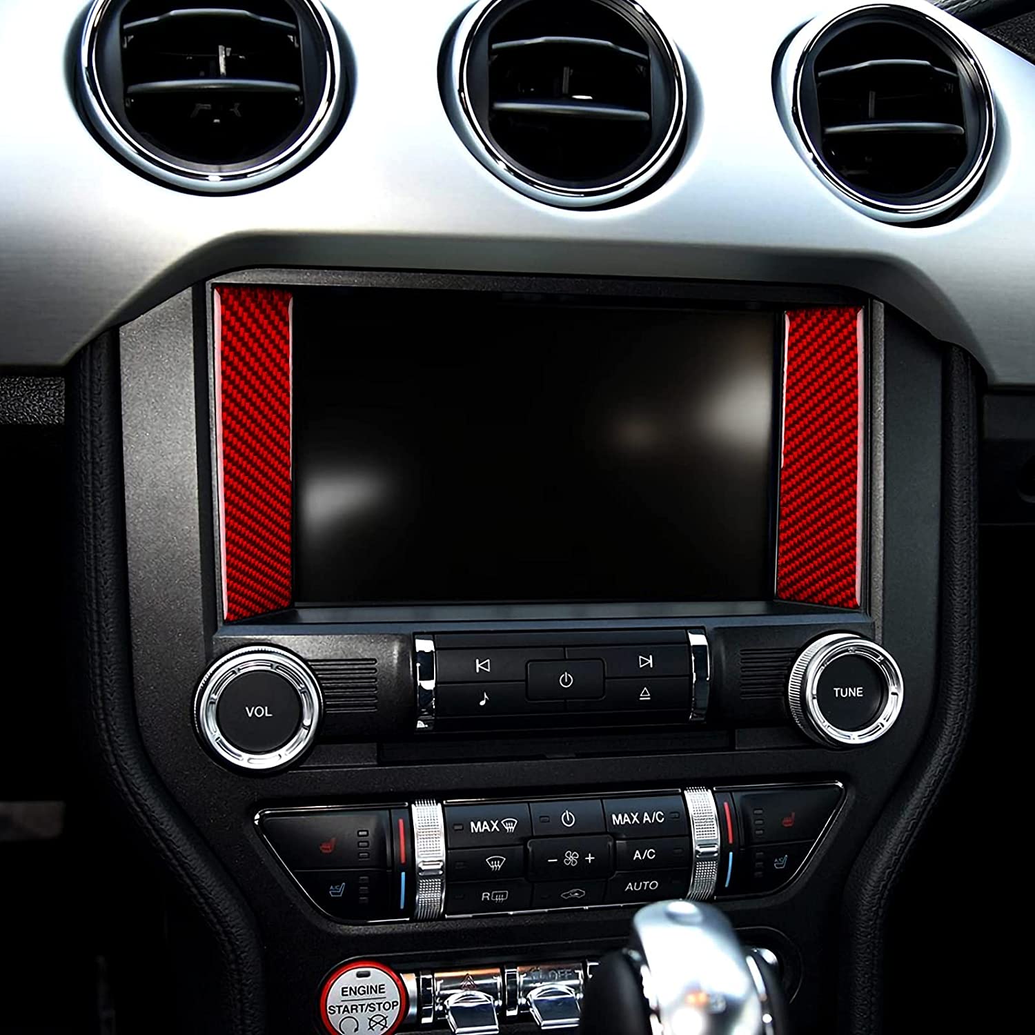 Car Air Conditioning Cd Panel Sticker Decal Interior Trim Cover - Delicate Leather