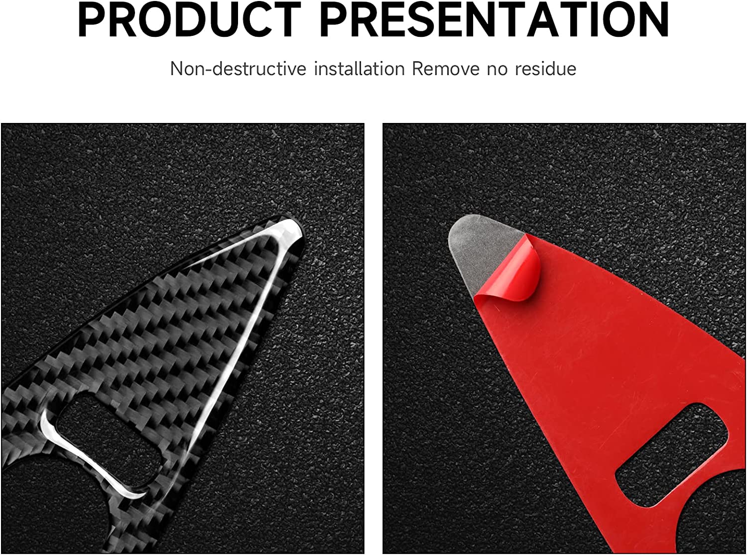 Car Window Lift Switch Panel Sticker Decal Carbon Fiber Interior Trim Cover for C6 2005 2006 2007 Accessories - Delicate Leather