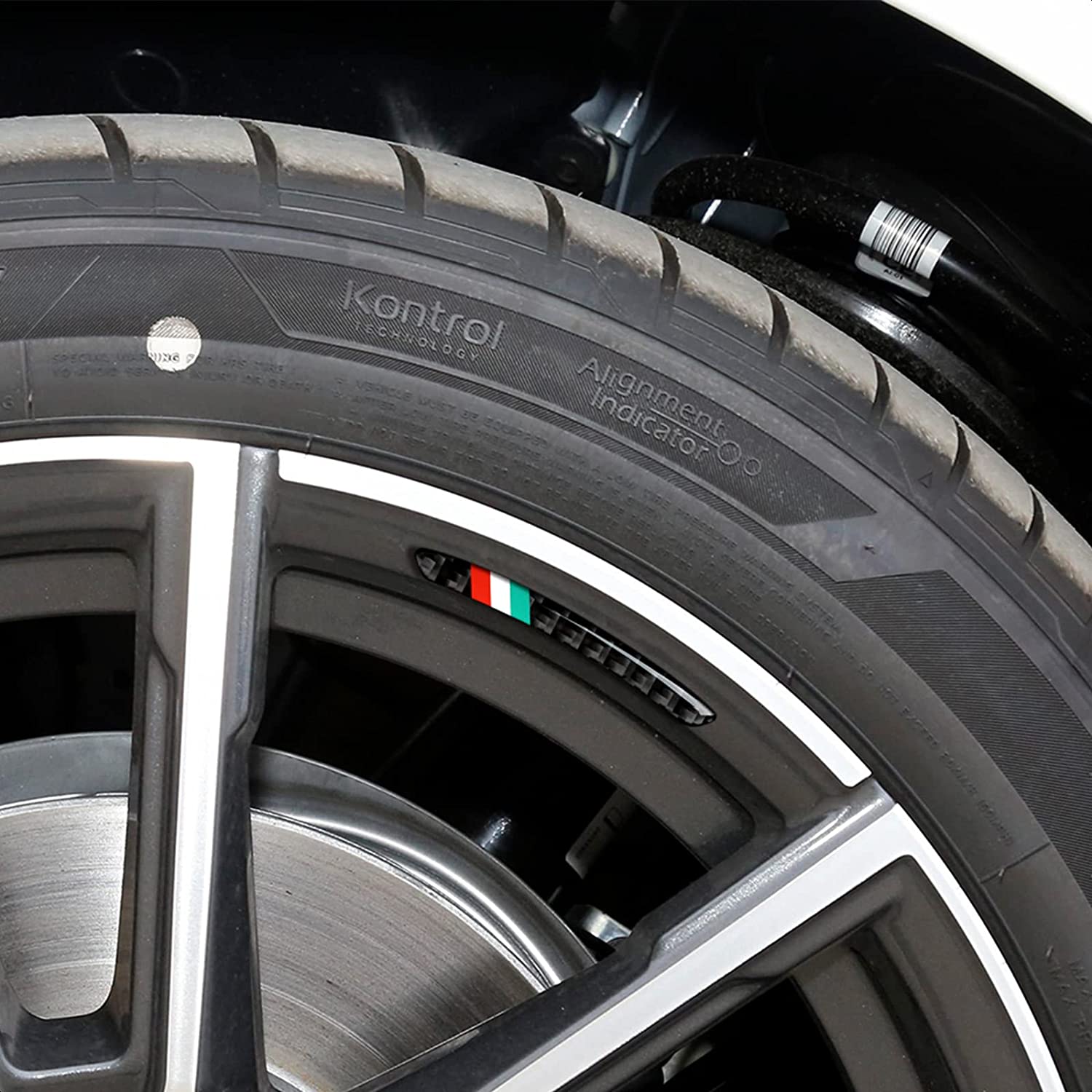 4PCS Universal Car Wheel Center Emblems Sticker Carbon Fiber Wheel Protection Decal Trim Cover Wheel Decoration Abarth Accessories - Delicate Leather