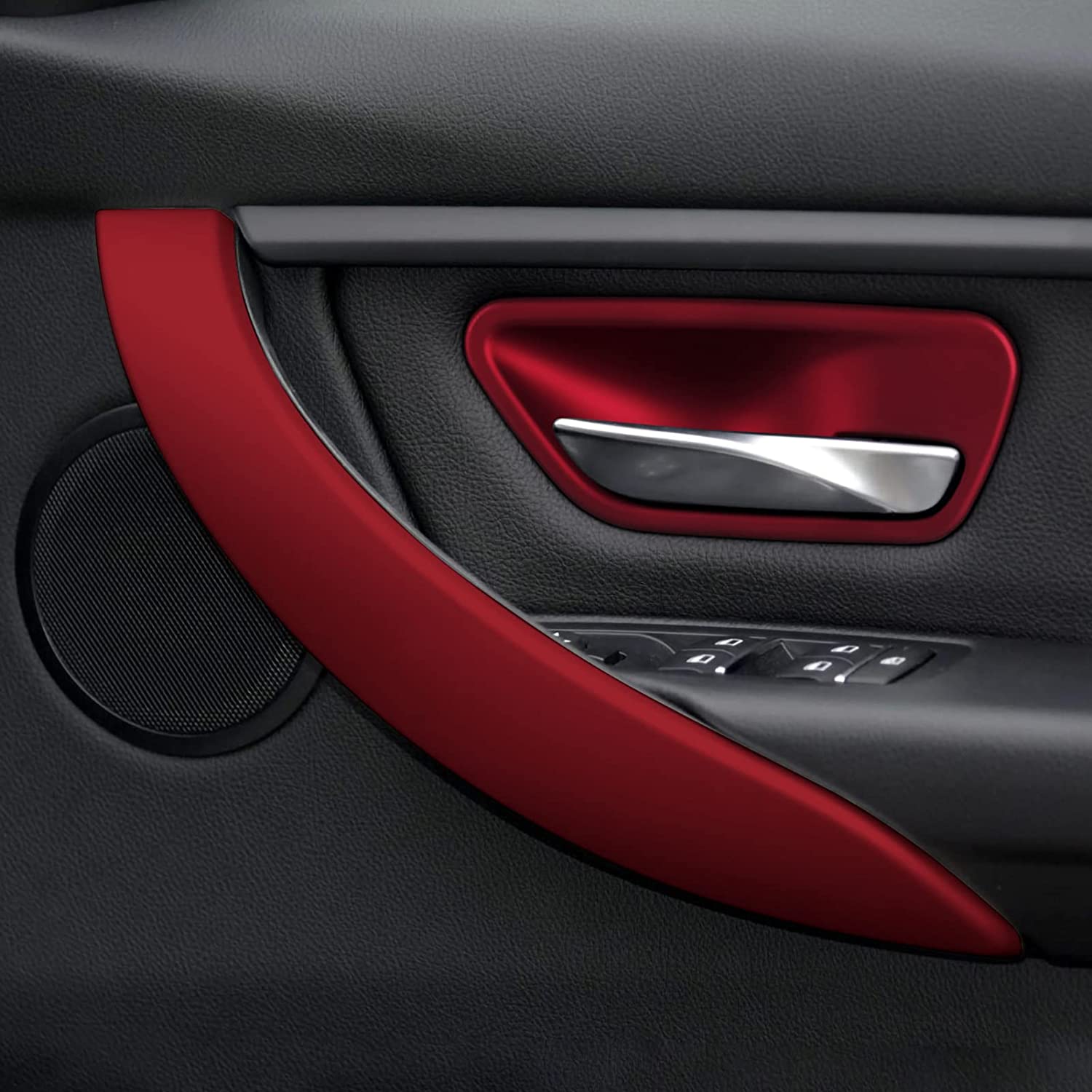 2PCS Car Door Handles Sticker Decal ABS Trim Compatible with BMW F30 F31 F34 3GT F32 F33 F36 Accessories, 2012-2020 - Delicate Leather
