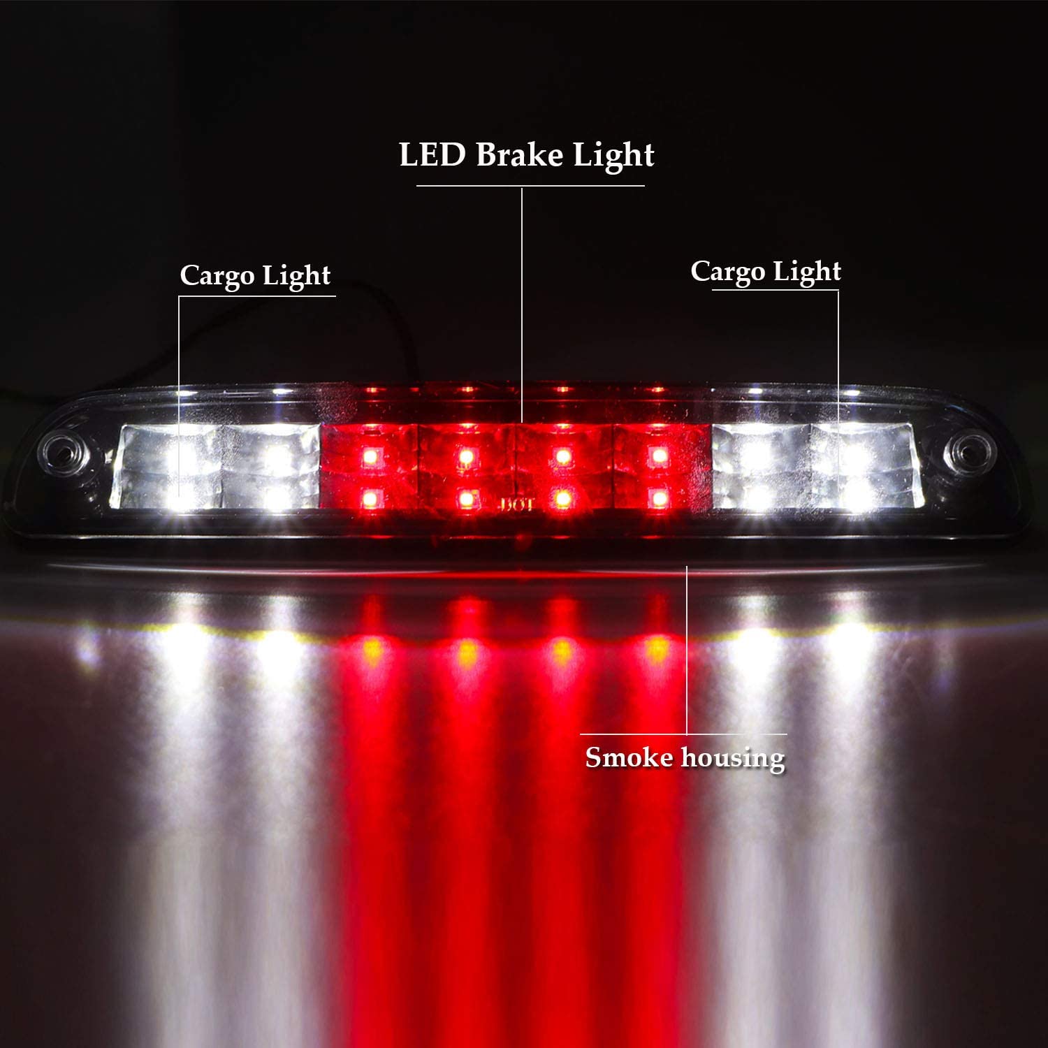 LED Third 3rd Brake Light, High Mount Stop Light Rear Tail Light - Delicate Leather