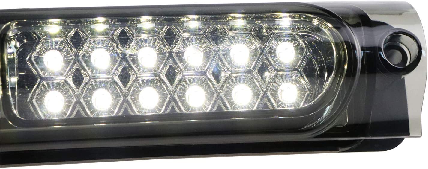 LED 3rd Third Brake Light High Mount Stop Light Cargo Light for 1997-2003 Ford F150 | 2004 Ford F150 Heritage (Chrome Housing Smoke Lens) - Delicate Leather