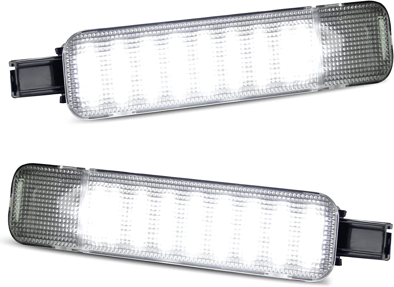 LED Interior Door Panel Light Courtesy Lamp Compatible with Silverado Suburban 1500 2500 Tahoe Avalanche GMC Sierra Yukon Escalade Hum-mer H2, Footwell Step Lights Pack of 2 - Delicate Leather