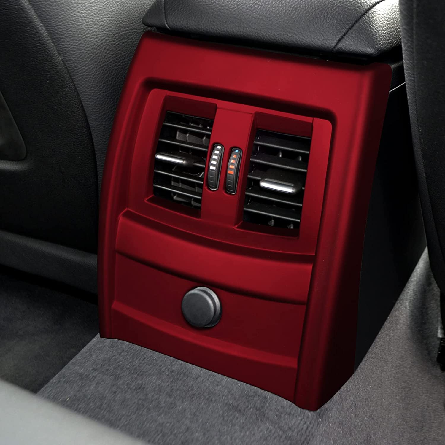 Car Sticker Rear Air Vent Cover Decal ABS Trim Compatible with 3 4 Series F30 F31 F34 3GT F32 F33 F36 Accessories - Delicate Leather