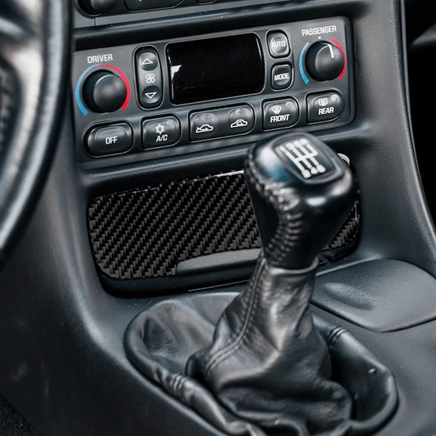 Carbon Fiber Car Power Outlet Cover Interior Trim Sticker Decal for C5 1998 1999 2000 2001 2002 2003 2004 Accessories - Delicate Leather