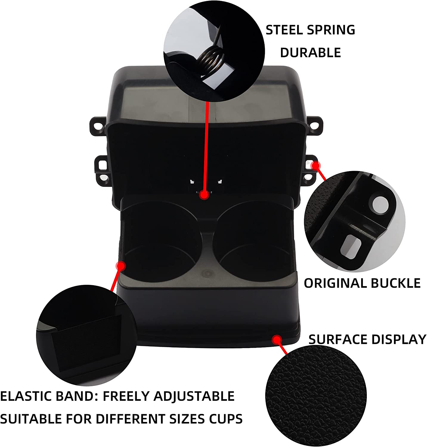 Rear Seat Passengers Cup Ноldеr Assembly - Delicate Leather