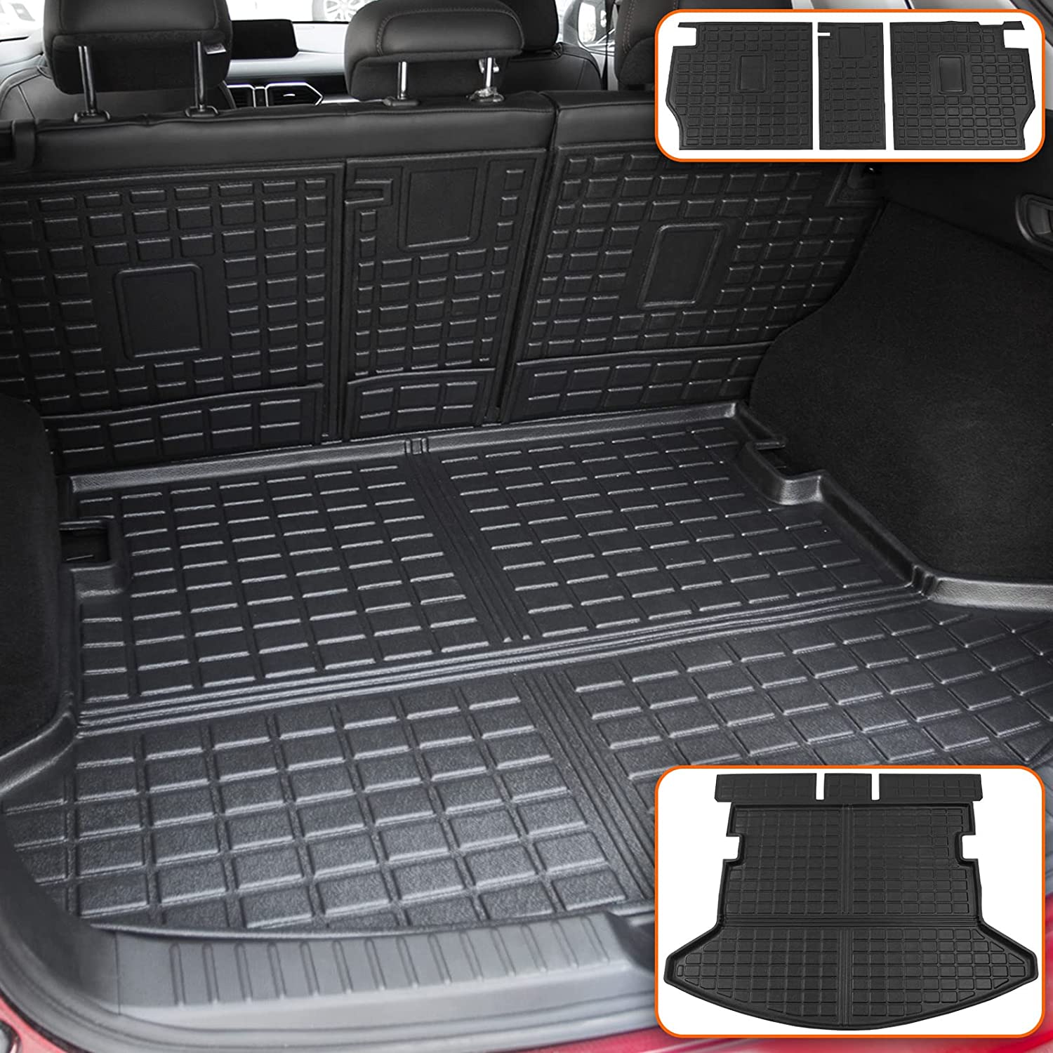 Fit CX-5 Trunk Mat Backrest Mat Cargo Mat for 2017-2022 CX-5 Accessories - Delicate Leather