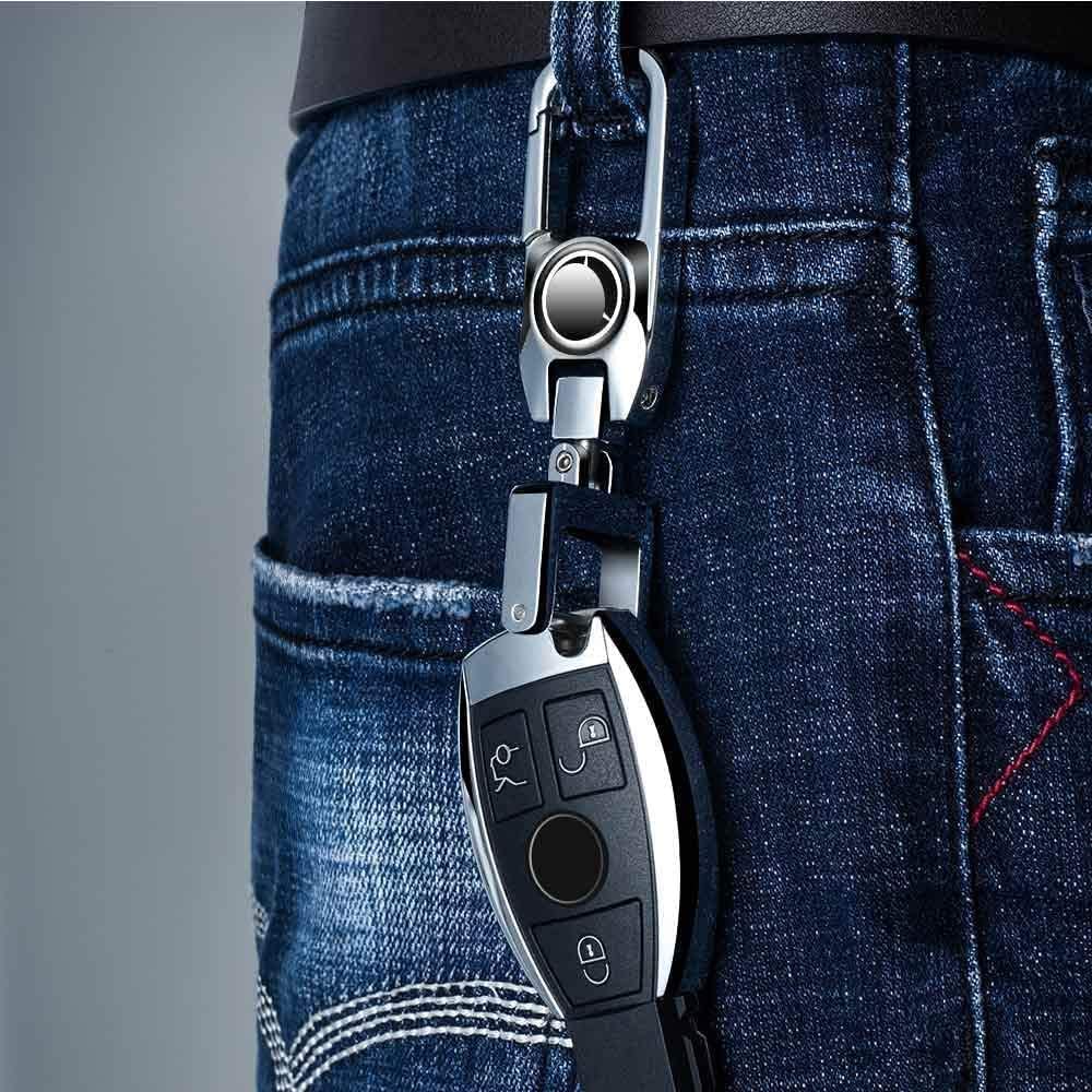 4 Pcs Metal Car Wheel Tire Valve Stem Caps +1pcs Keyring Wrench and 1pcs Keychain - Delicate Leather