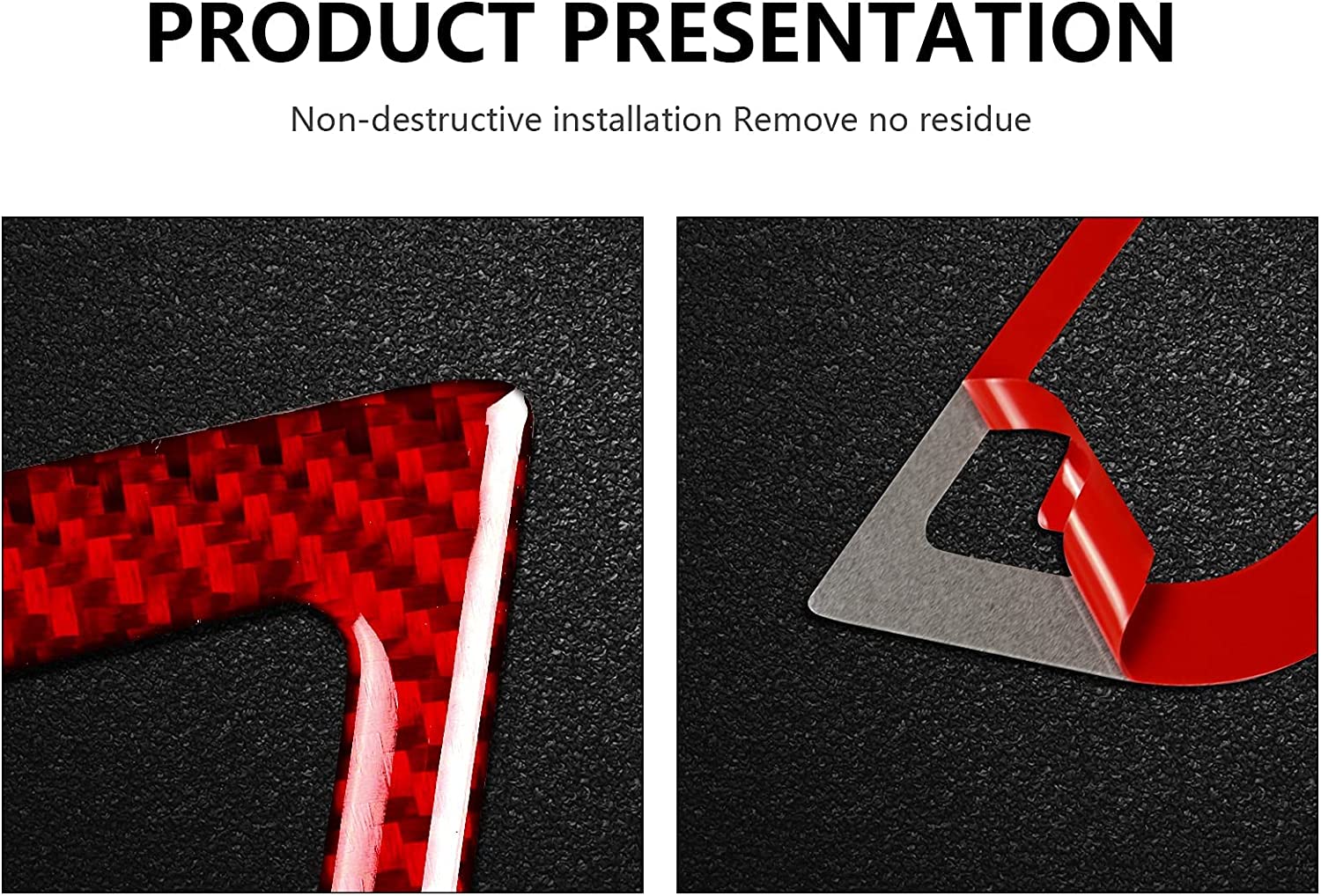 Carbon Fiber Car Side Air Conditioning Vent Sticker Decal Interior Trim Cover for Mustang 2015 2016 2017 2018 2019 2020 Accessories - Delicate Leather