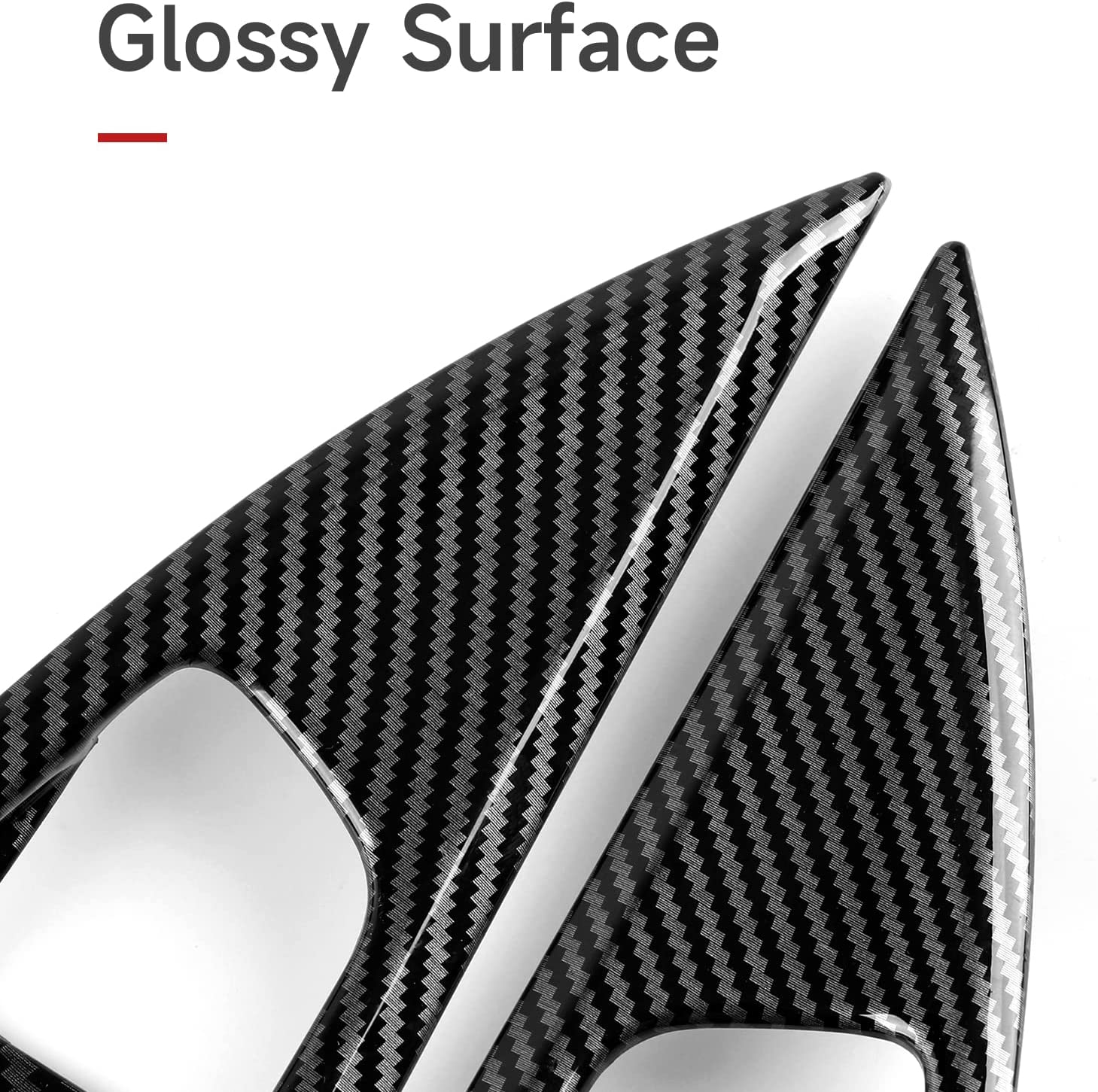 ABS Carbon Fiber Compatible with 10th Gen Accessories Inner Door Bowl Decals Interior Stickers - Delicate Leather