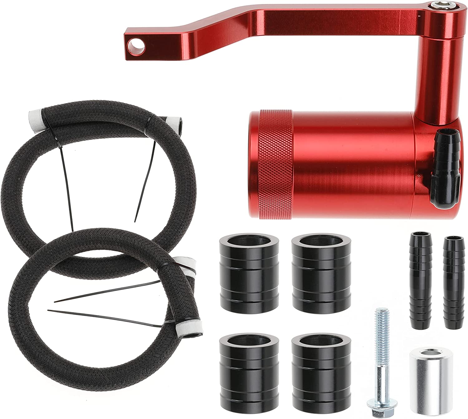 Billet Catch Can HEMI Technology Z-Bracket Scat Pack Compatible with Challenger Charger for 300 for Grand Cherokee - Delicate Leather