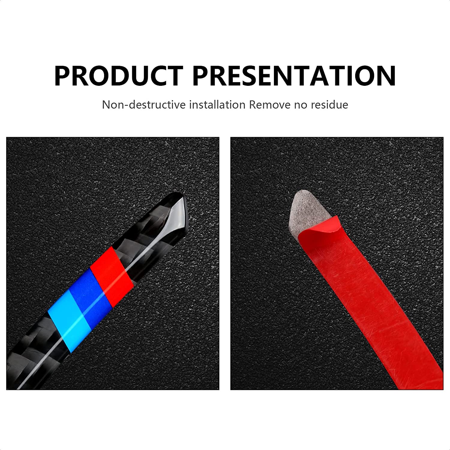 4PCS Universal Car Wheel Center Emblems Sticker Cover Carbon Fiber Wheel Protection Decal Trim Wheel Decoration fit for Series X1 X2 X3 X4 X5 X6 Accessories - Delicate Leather