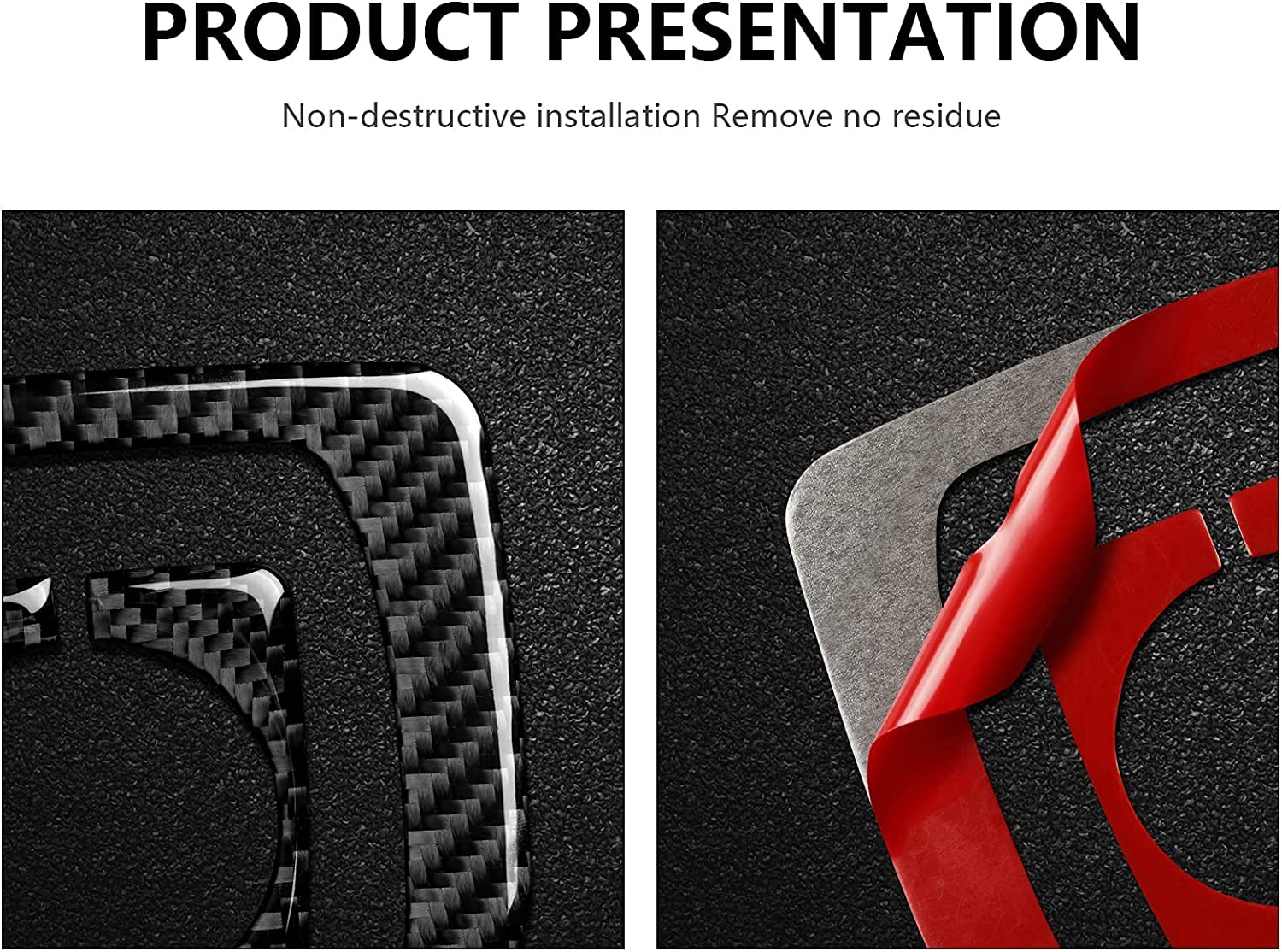 Car Gear Shift Trim Center Console Panel Cover Sticker Carbon Fiber Decal fits for Giulia Stelvio 2017 2018 2019 Accessories - Delicate Leather