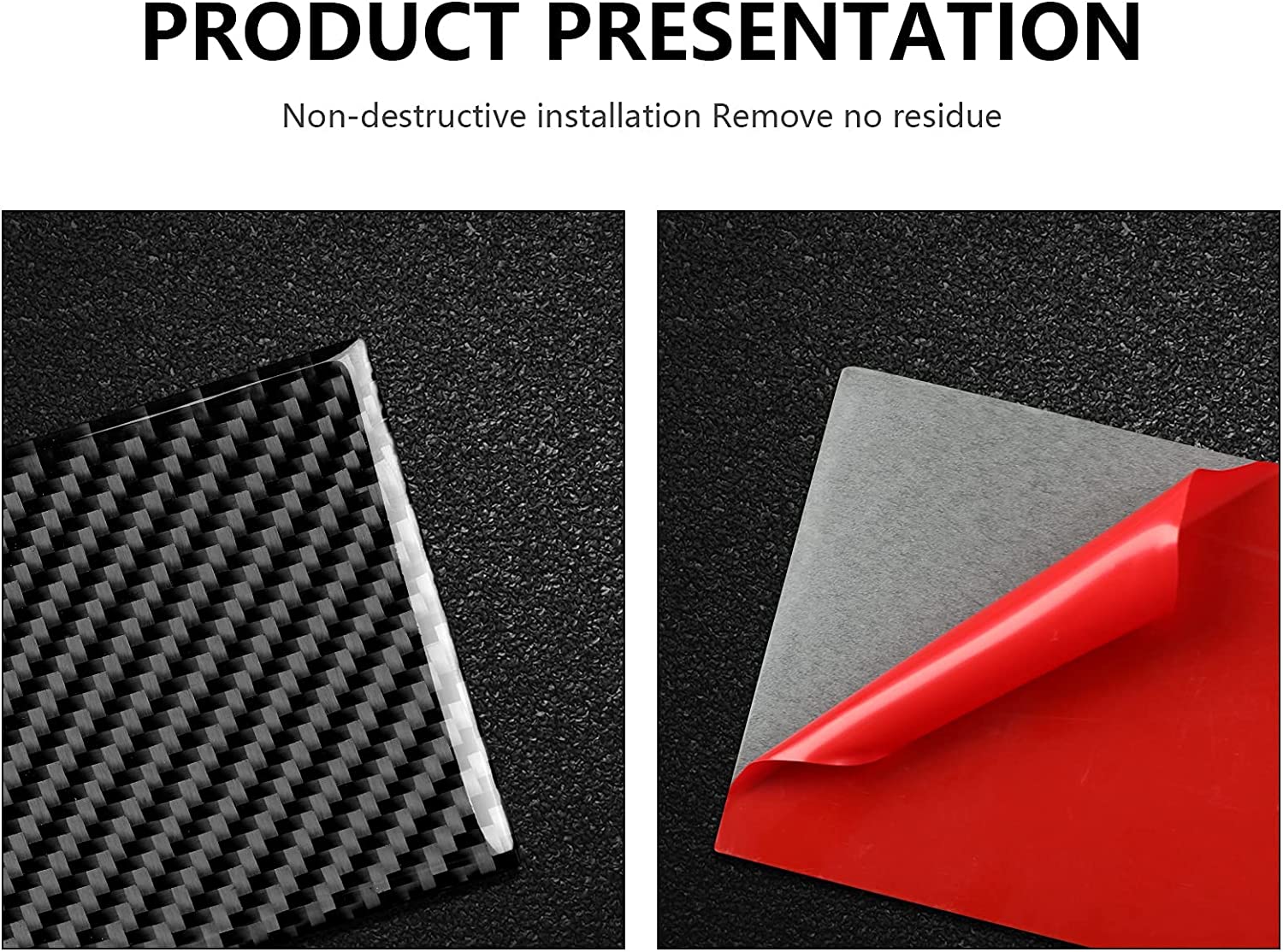 Car Copilot Air Vent Panel Stickers Decal Carbon Fiber Interior Trim Cover Compatible with Mustang GT 2005 2006 2007 2008 2009 S197 Car Accessories - Delicate Leather