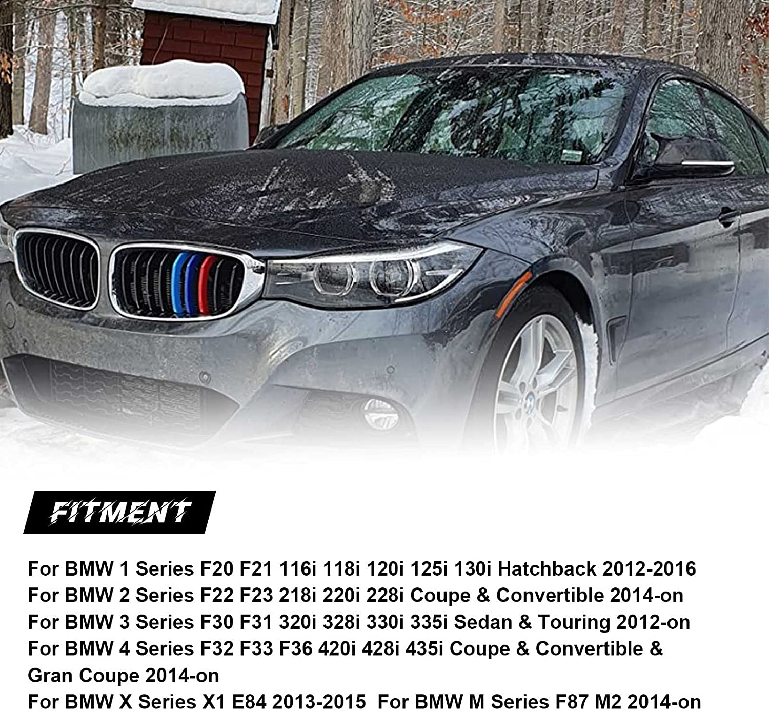 Door Mirror Covers Carbon Fiber Side Mirror Cover Caps Rearview Replacement for BMW F20 F22 F23 F30 F31 F32 F33 F36 F87 M2 X1 E84 - Delicate Leather