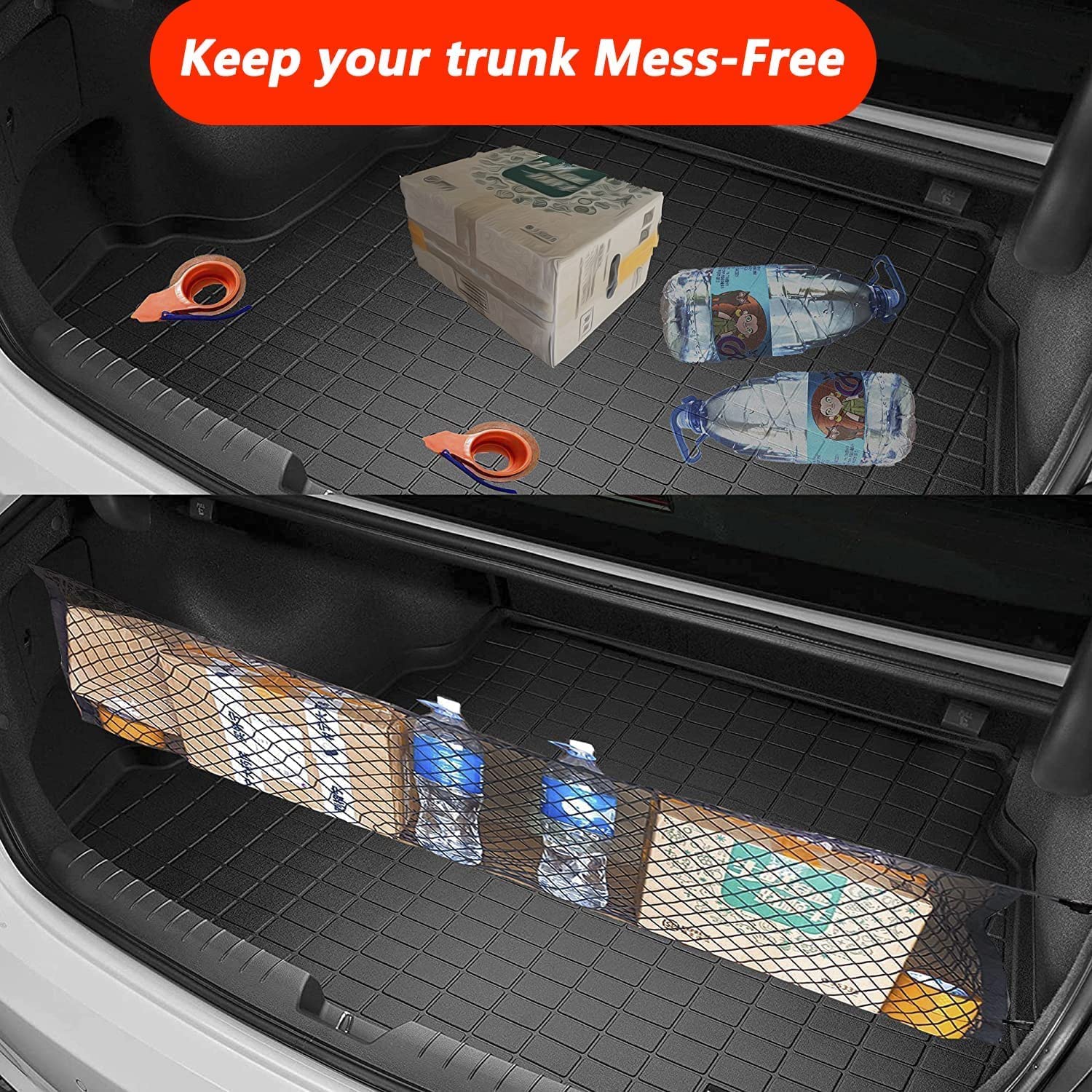 Cargo Net Compatible with 2015 to 2022 Chevy Tahoe Gmc Yukon - Delicate Leather
