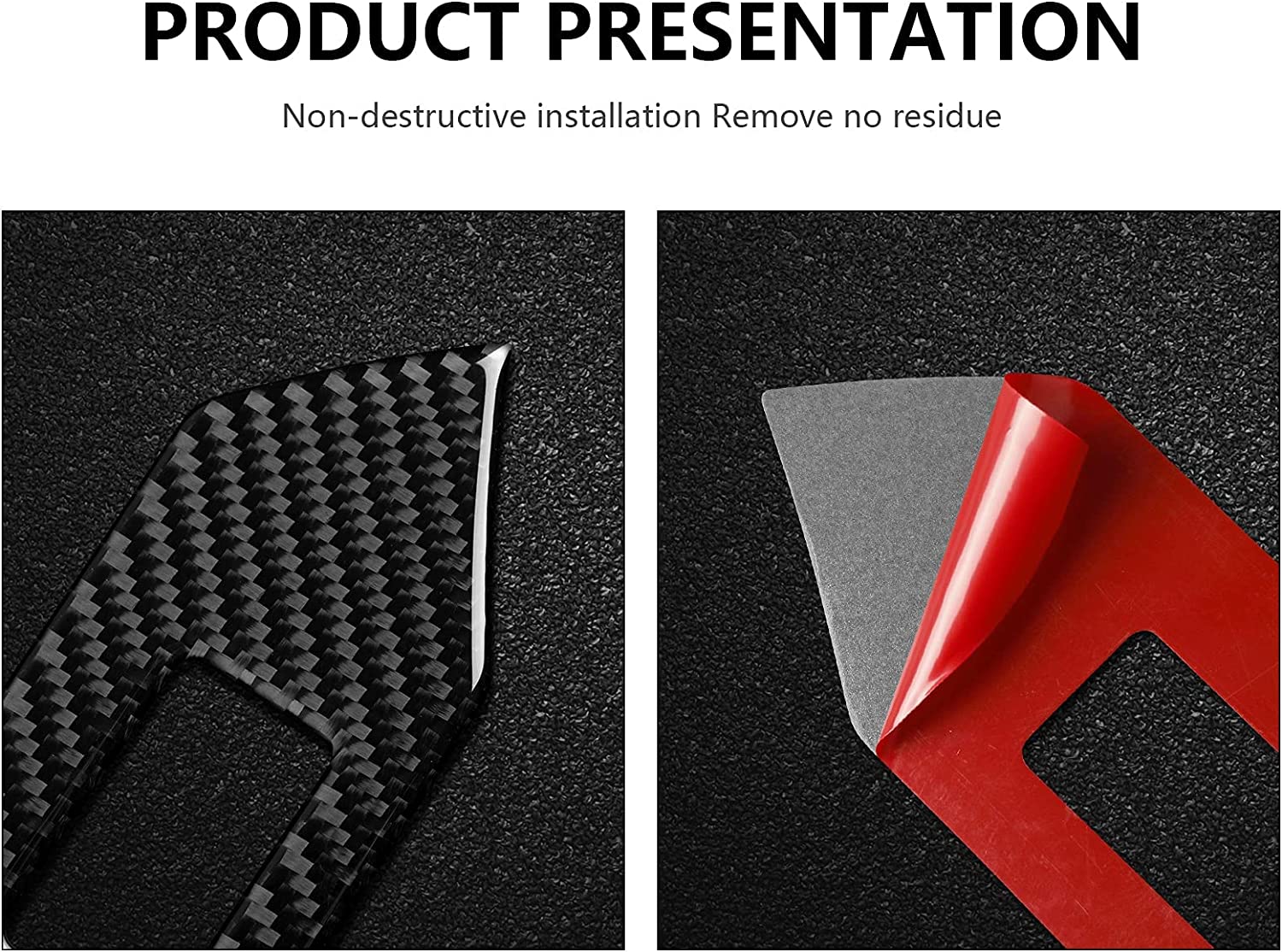 Car Window Lift Switch Sticker Decal Carbon Fiber Interior Trim Cover for GT 2005 2006 2007 2008 2009 S197 Accessories - Delicate Leather