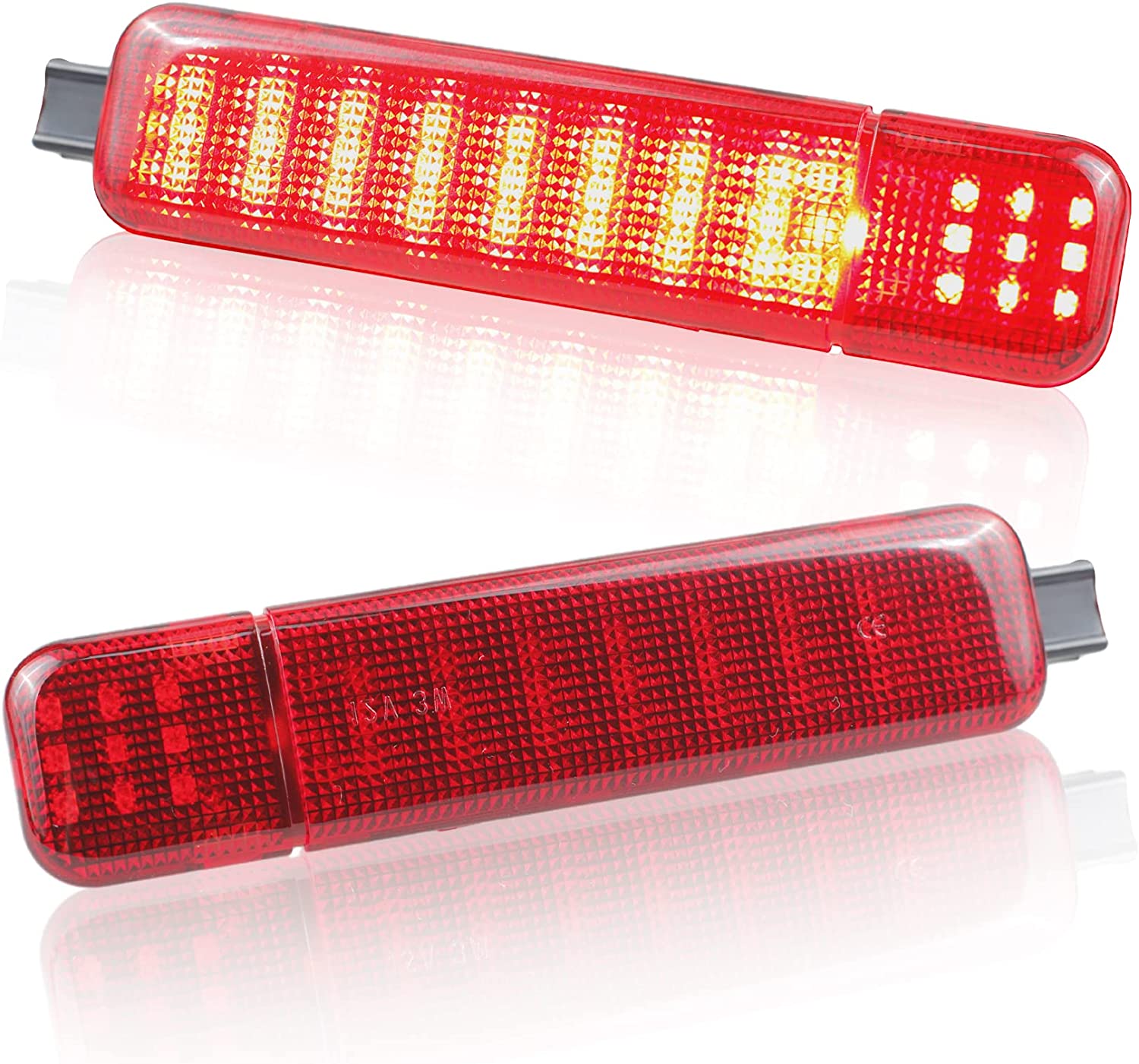 Interior Lights LED Door Panel Courtesy Light Red Step Light Assembly - Delicate Leather