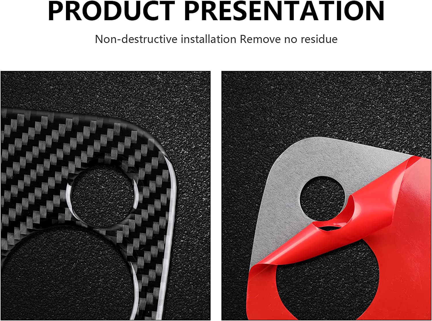 Carbon Fiber Car Interior Reading Light Control Panel Trim Stickers Decal Cover for Ford Mustang GT 2005 2006 2007 2008 2009 S197 Accessories - Delicate Leather