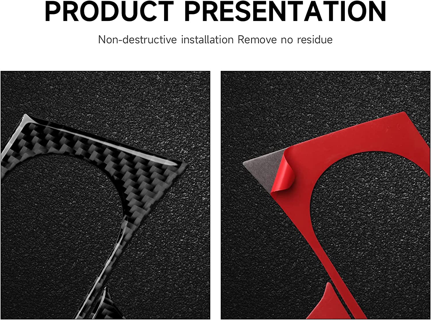 Car Air Outlet Vent Sticker Decal Carbon Fiber Interior Trim Cover - Delicate Leather