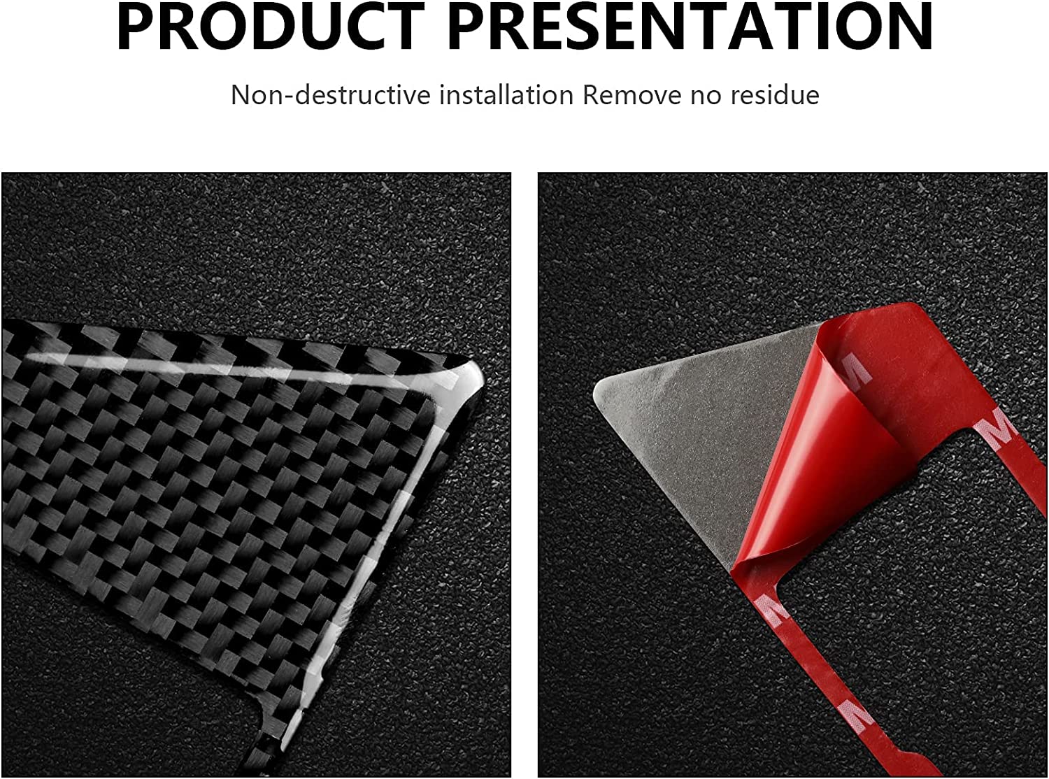 Car Electronic Handbrake Cover Trim Carbon Fiber Sticker Decal fits for Giulia 2017 2018 2019 Car Accessories - Delicate Leather