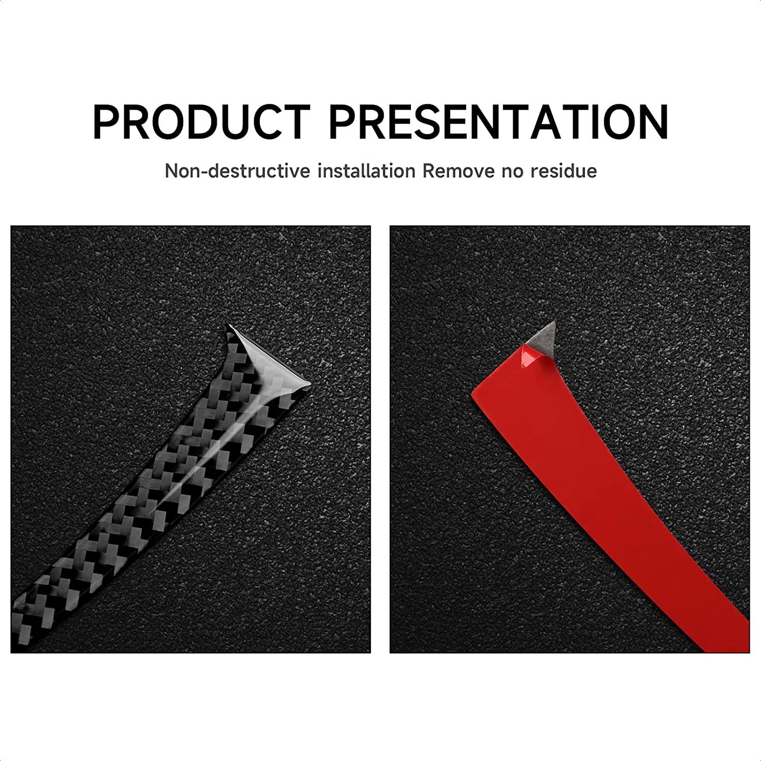 Car Gear Shift Trim Soft Carbon Fiber Decal Sticker Compatible with F30 F31 F34 3GT F32 F33 F36 3 4 Series Accessories, 2012-2020 - Delicate Leather