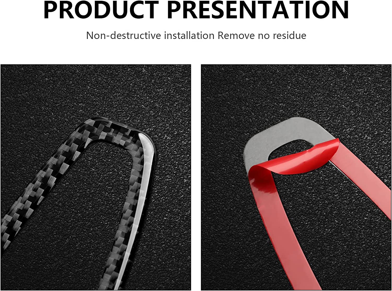 4PCS Car Window Lift Switch Cover Carbon Fiber Sticker Decal Interior Trim fits for Accessories (Style B) -- ONLY for F30 (2016- 2019) , F32 F34 (2017- 2019)… - Delicate Leather