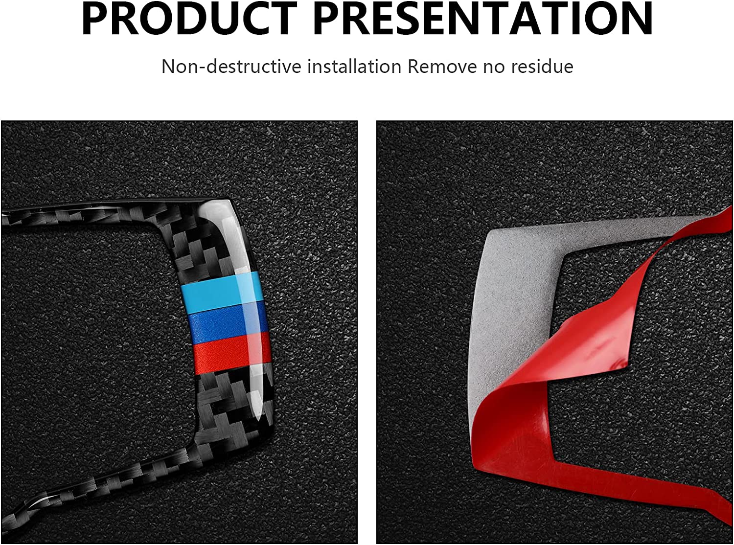 Car Headlight Switch Panel Sticker Decal Carbon Fiber Trim Cover Compatible with E90 E92 E93 2005 2006 2007 2008 2009 2010 2011 2012 Accessories - Delicate Leather