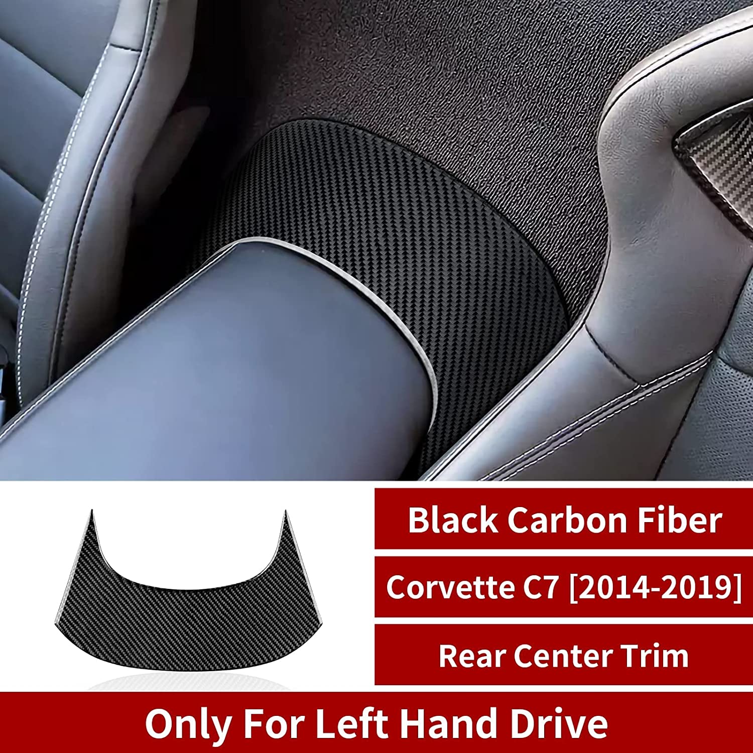 C7 Car Multimedia Sticker Decal Carbon Fiber Interior Trims Accessories Cover for C7 2014 2015 2016 2017 2019-Ships from The US - Delicate Leather