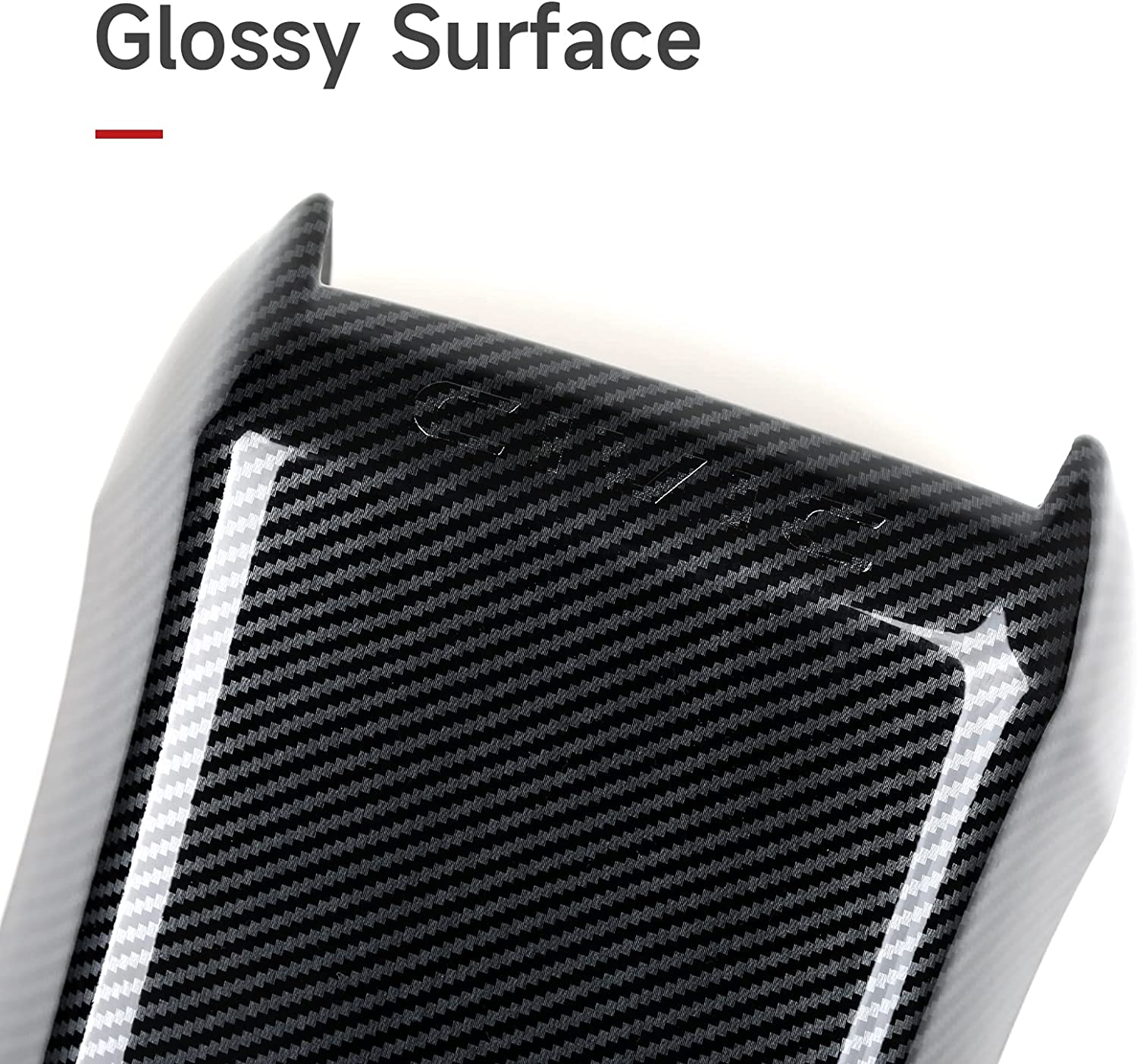 Armrest Box Cover Trim Decals Compatible with 2016 2017 2018 2019 2020 2021 Civic Accessories ABS Carbon Fiber Interior Sticker - Delicate Leather