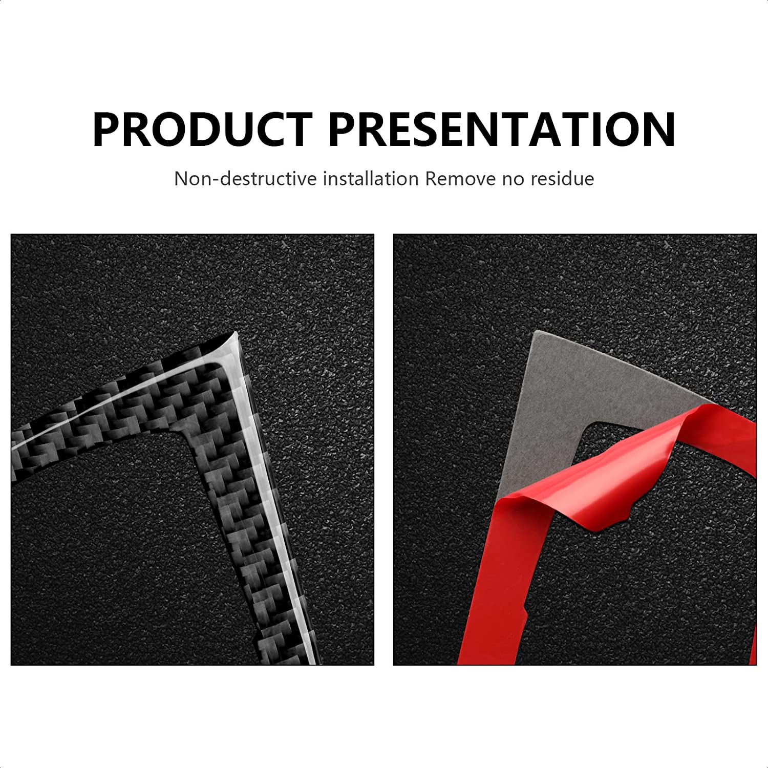 Car Headlight Switch Sticker Decal Carbon Fiber Trim Cover fits for F30 F31 F34 3GT F32 F33 F36 2012 2013 2014 2015 2016 2017 2018 2019 Accessories - Delicate Leather