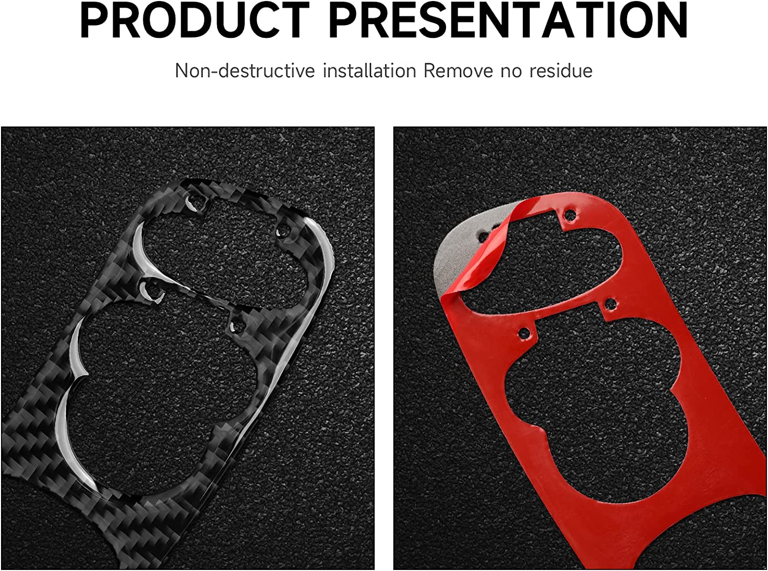 Carbon Fiber Car Window Lift Switch Sticker Decal Interior Trim Cover for C5 1998 1999 2000 2001 2002 2003 2004 Accessories - Delicate Leather