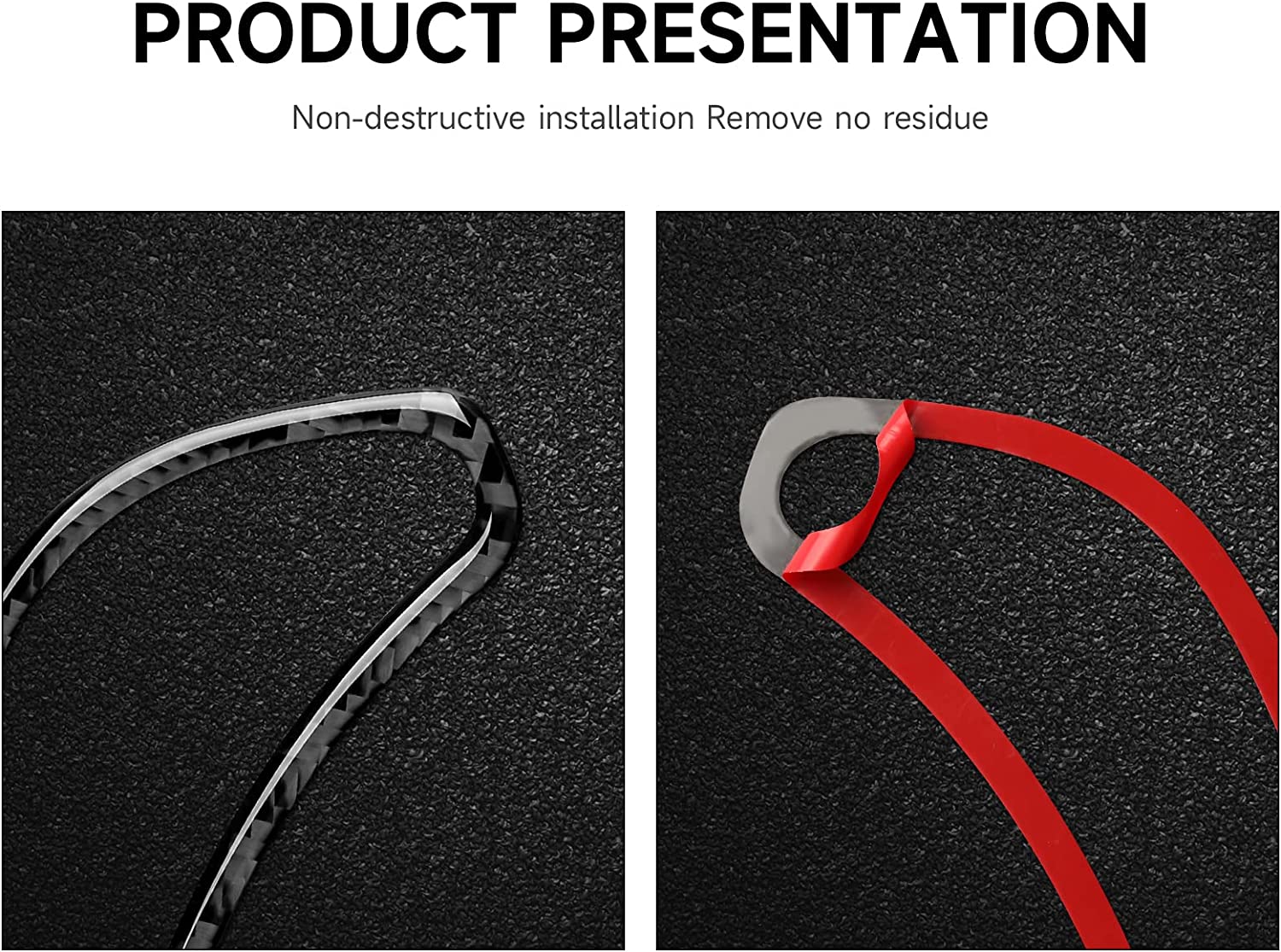 Car Speedometer Frame Sticker Decal Carbon Fiber Interior Trim Cover for C6 2005 2006 2007 Car Accessories - Delicate Leather