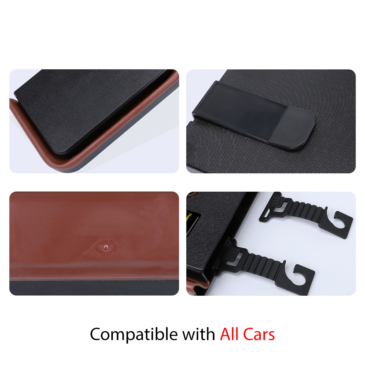 Hanging Waterproof Car Trash can-Foldable, Custom For Your Cars, Waterproof, and Equipped with Cup Holders and Trays. Multi-Purpose, Car Accessories LI11992 - Delicate Leather