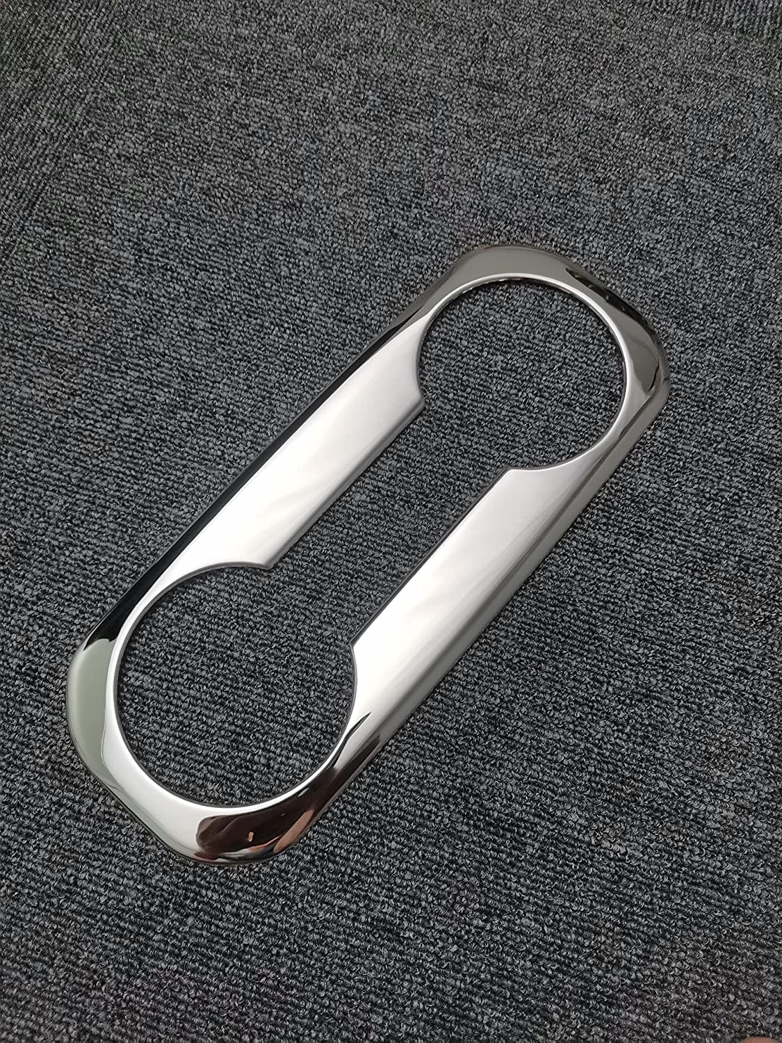 Silverado 1500 2500 3500 2019 2020 2021 Rear Armrest Chrome Cup Holder Frame Cover Trim 1pcs - Delicate Leather